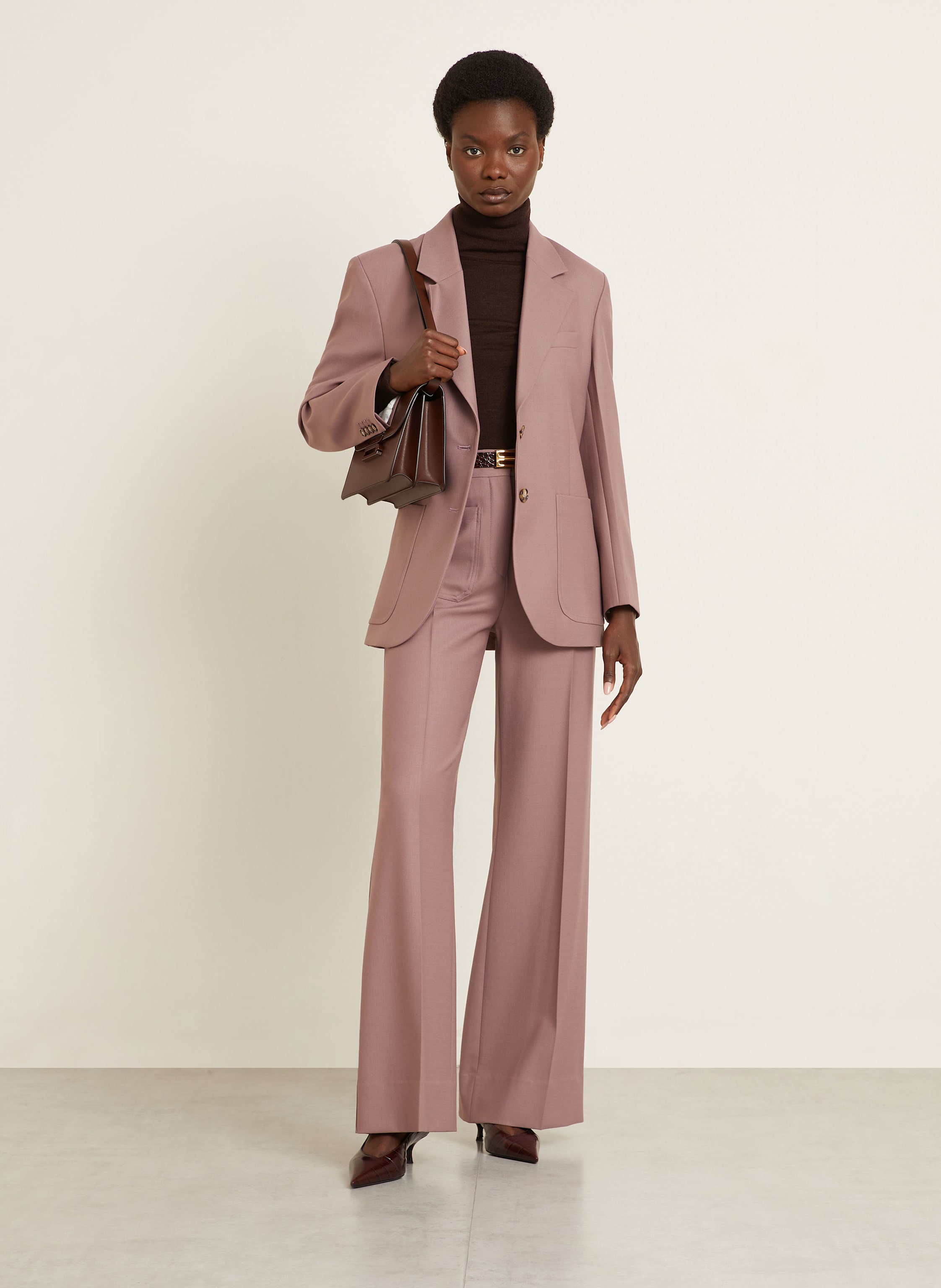 Thumbnail - Victoria Beckham Umhängetasche Dorian braun