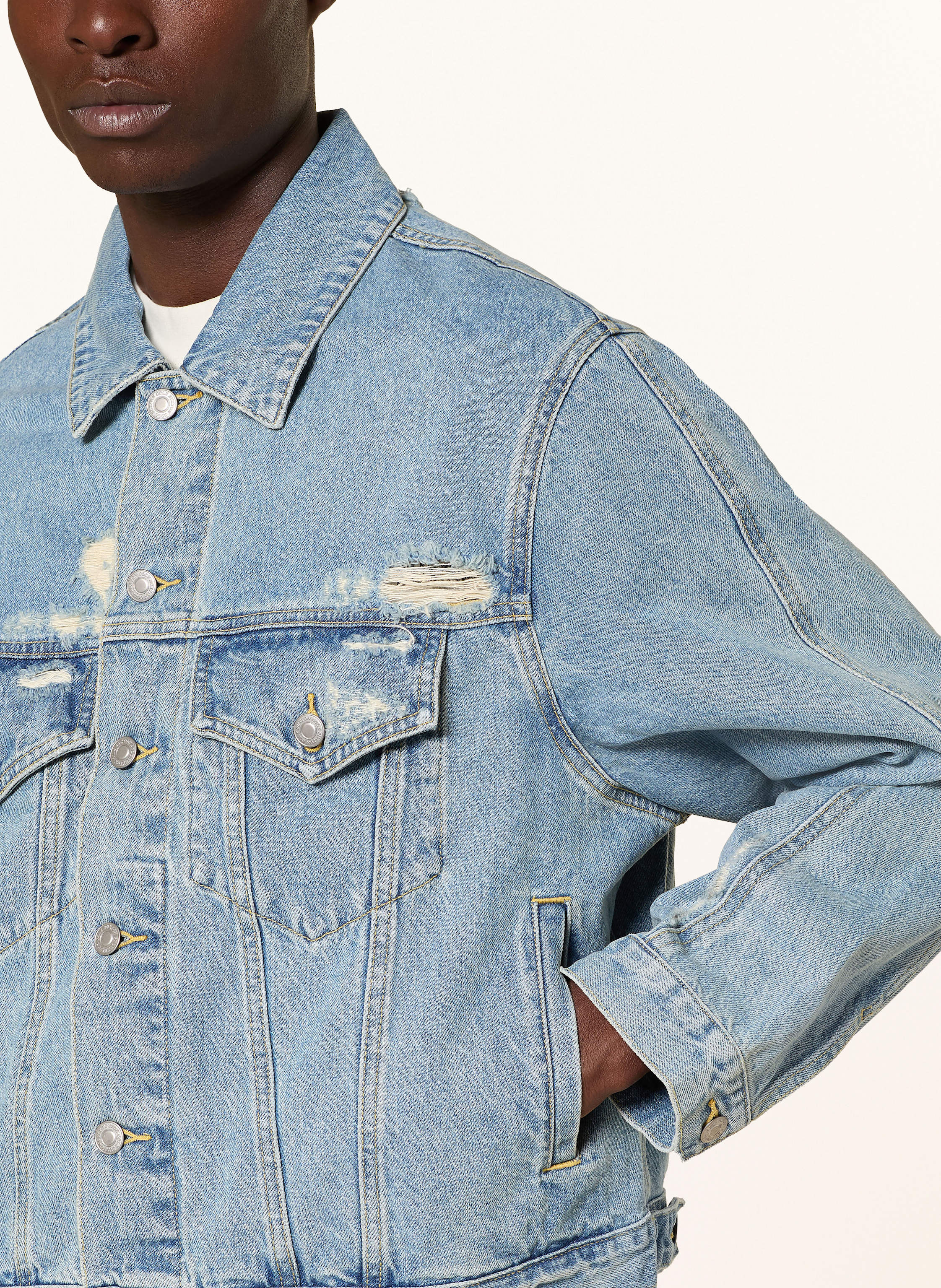 Thumbnail - Cole Buxton Jeansjacke blau