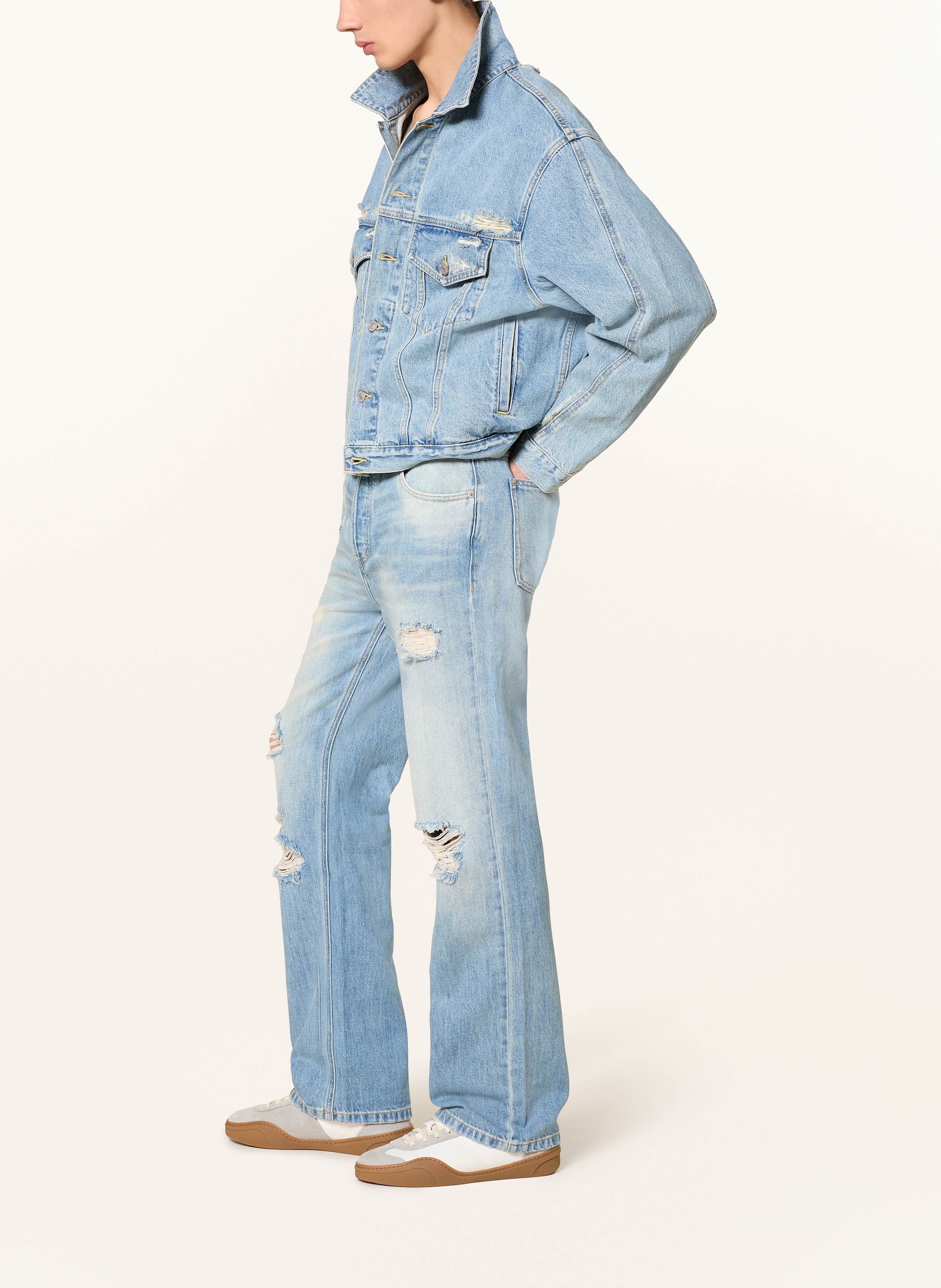 Thumbnail - Cole Buxton Destroyed Jeans Slim Fit blau