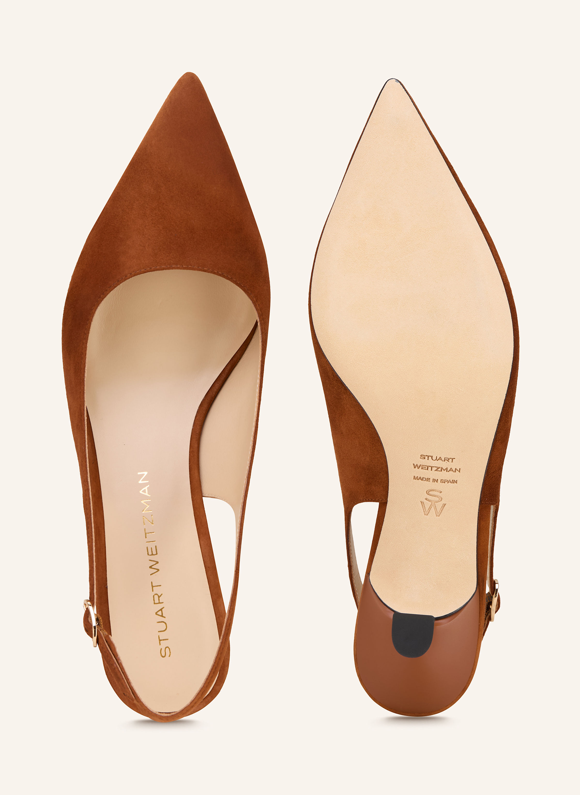 Thumbnail - Stuart Weitzman Slingpumps Stuart Sclpt 50 braun