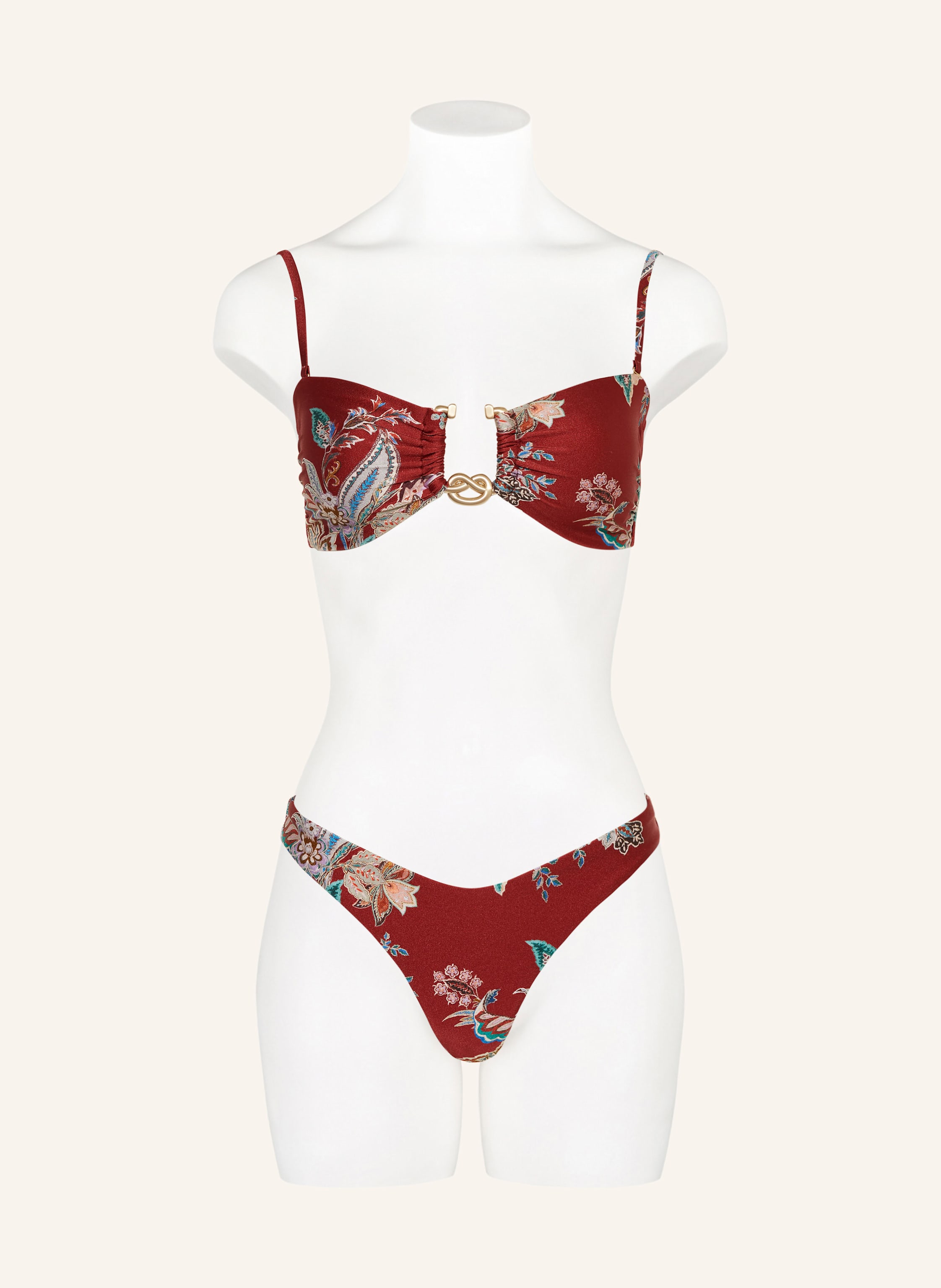 Thumbnail - Zimmermann Bandeau-Bikini Rhiannon rot