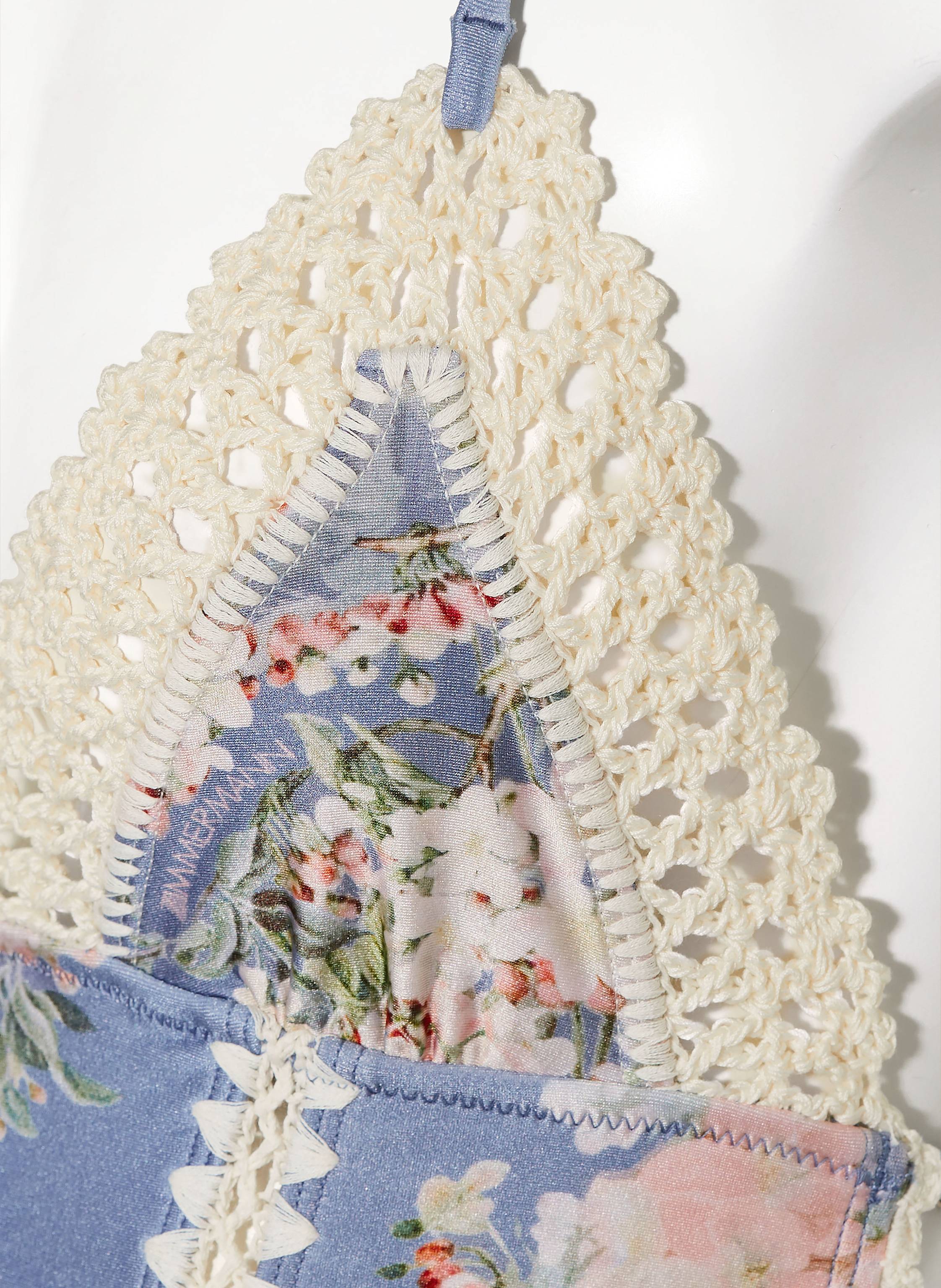 Thumbnail - Zimmermann Neckholder-Badeanzug Cascadian blau