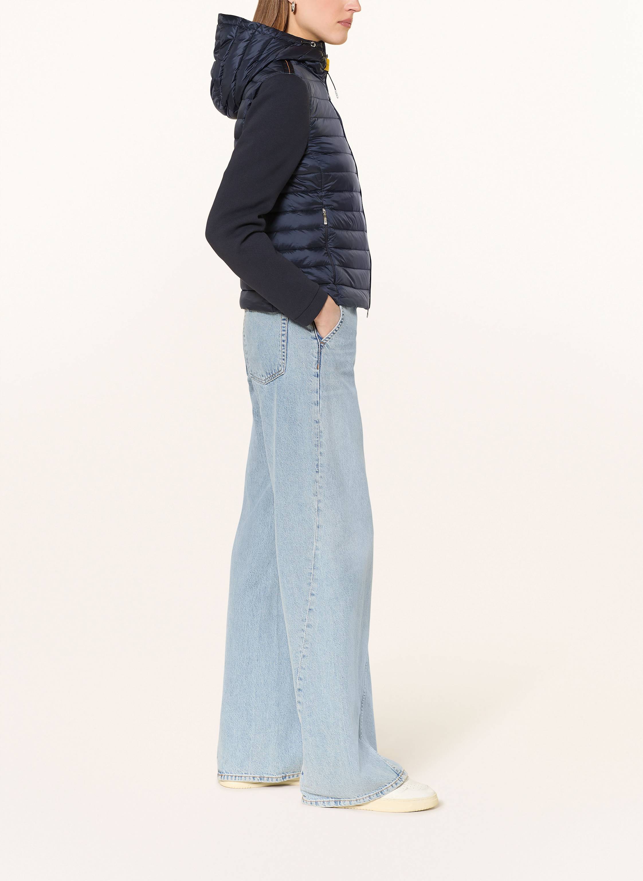 Thumbnail - Parajumpers Daunenjacke Susanna Im Materialmix blau
