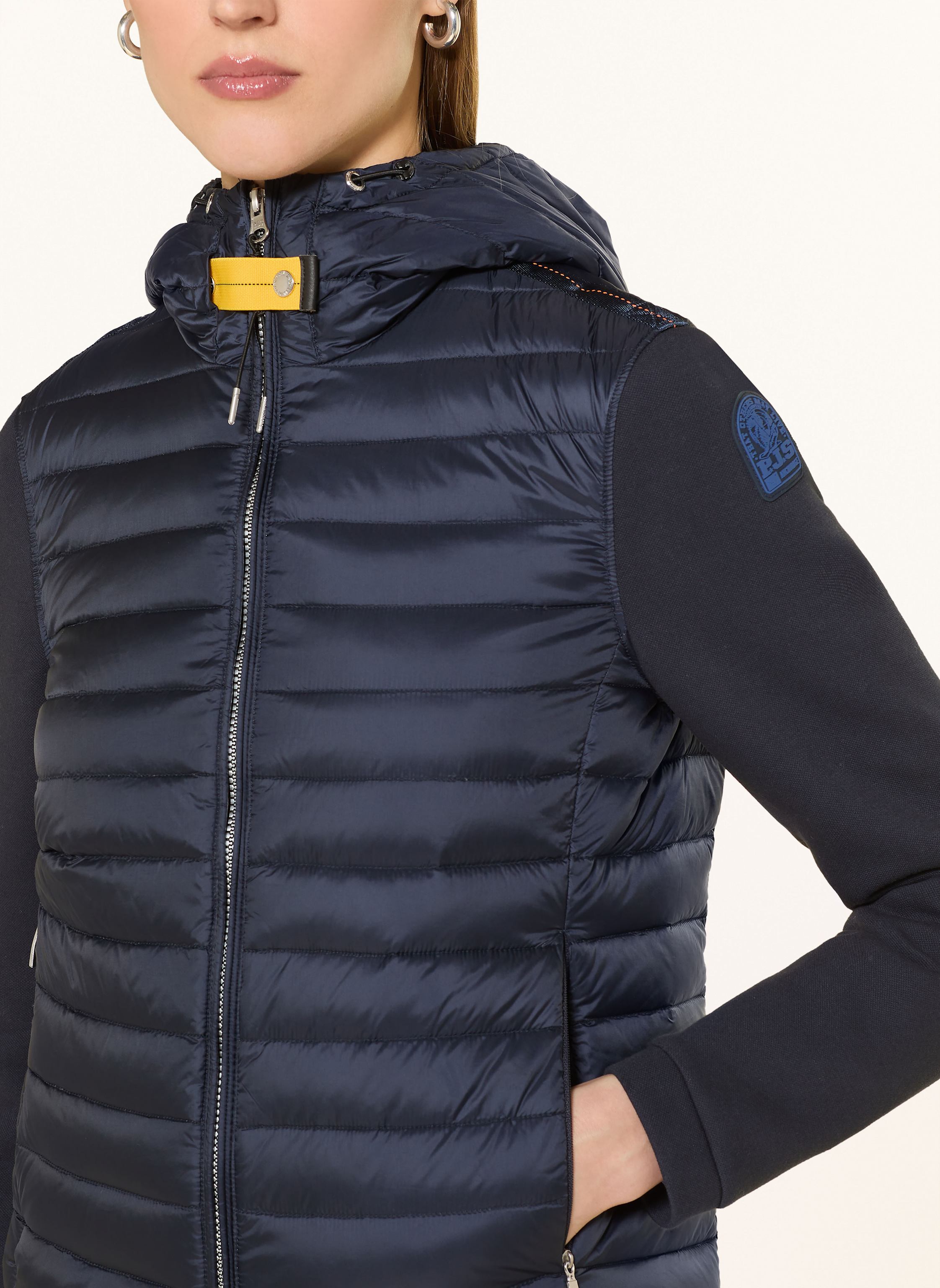 Thumbnail - Parajumpers Daunenjacke Susanna Im Materialmix blau