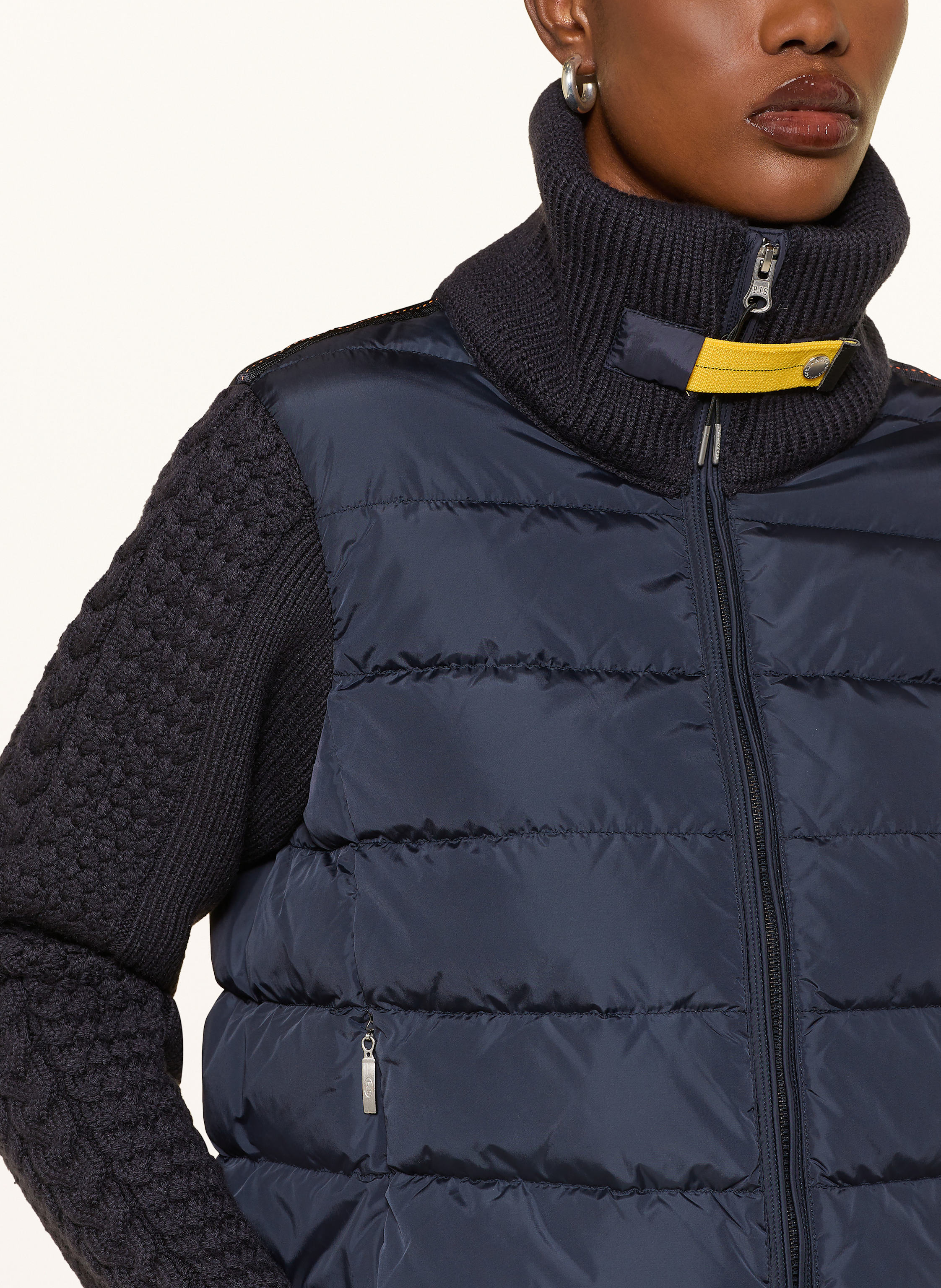 Thumbnail - Parajumpers Daunenjacke Moonie Im Materialmix blau