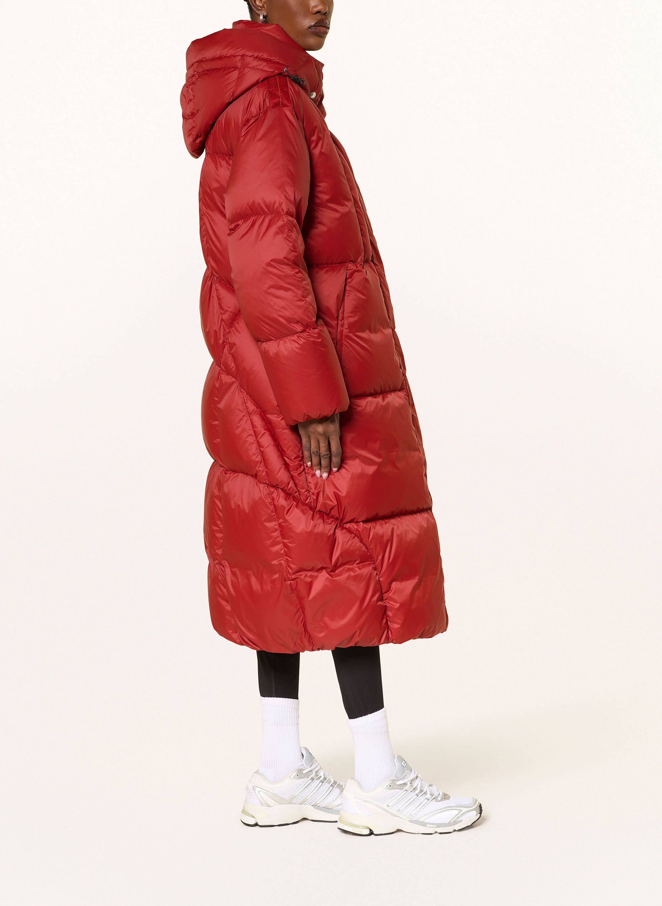 Thumbnail - Parajumpers Daunenmantel Liu Mit Abnehmbarer Kapuze rot