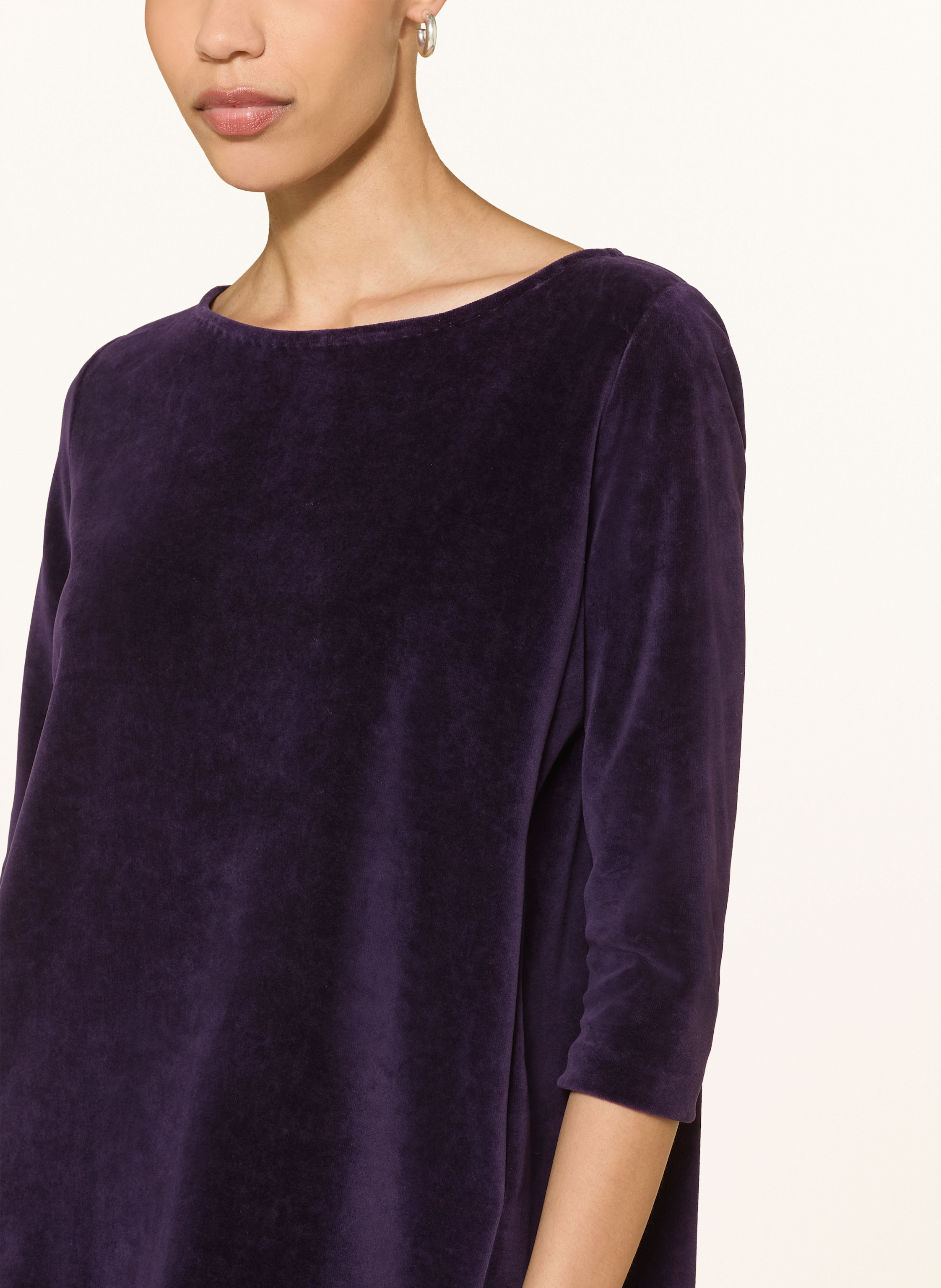 Thumbnail - Circolo 1901 Samtkleid Mit 3/4-Arm lila