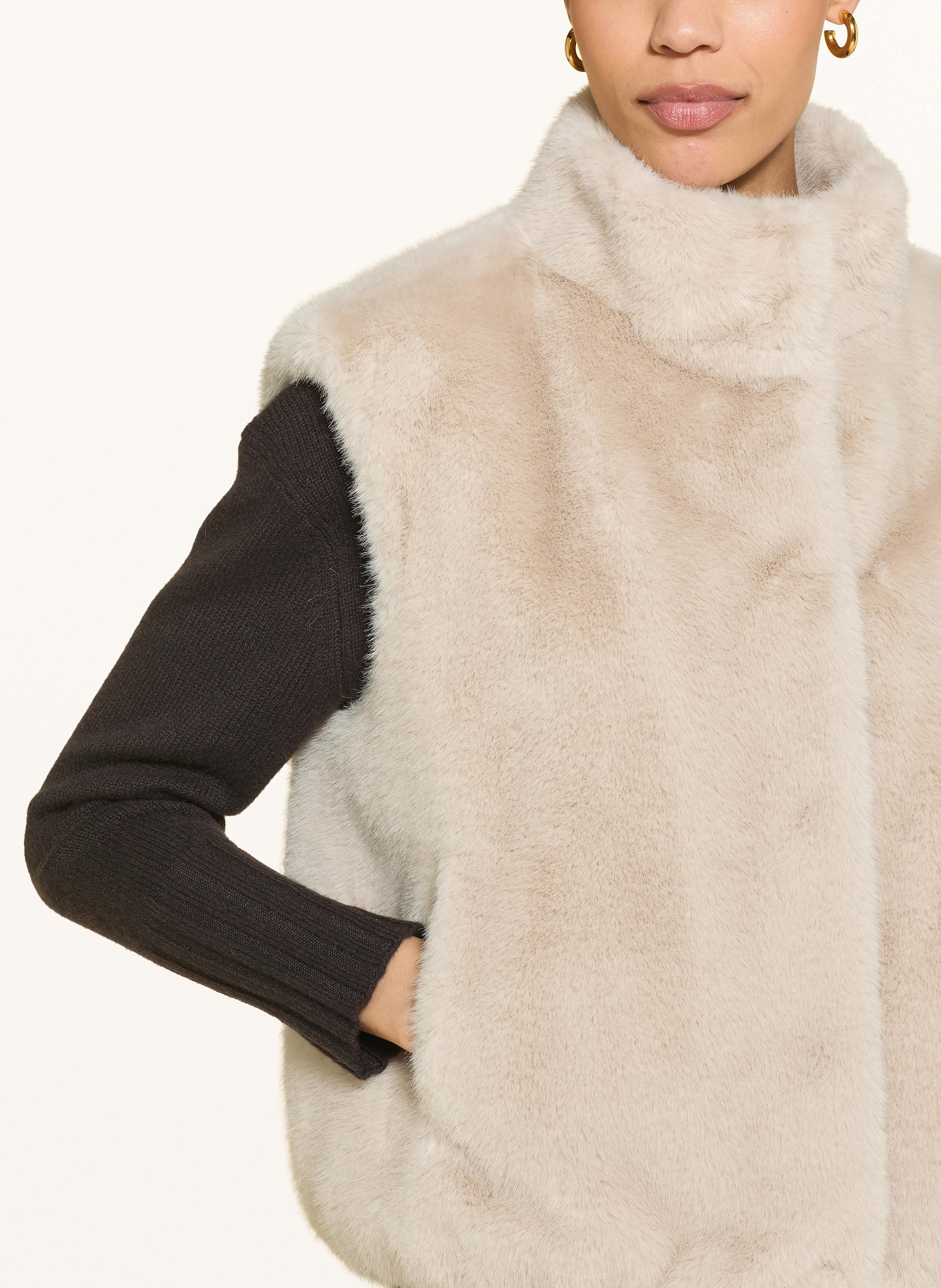 Thumbnail - Herno Kunstpelz-Weste beige