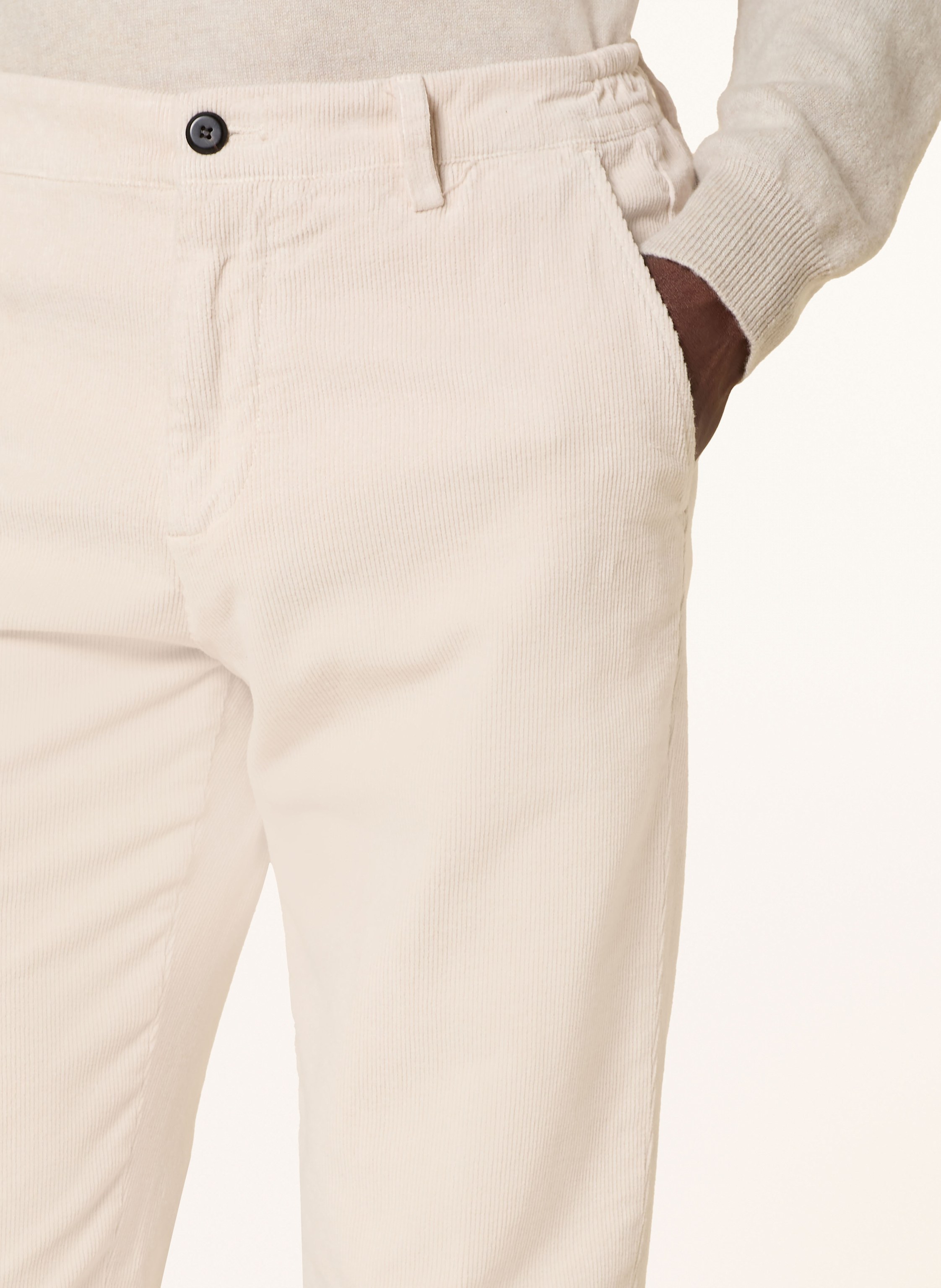 Thumbnail - Eleventy Cordchino Slim Fit beige