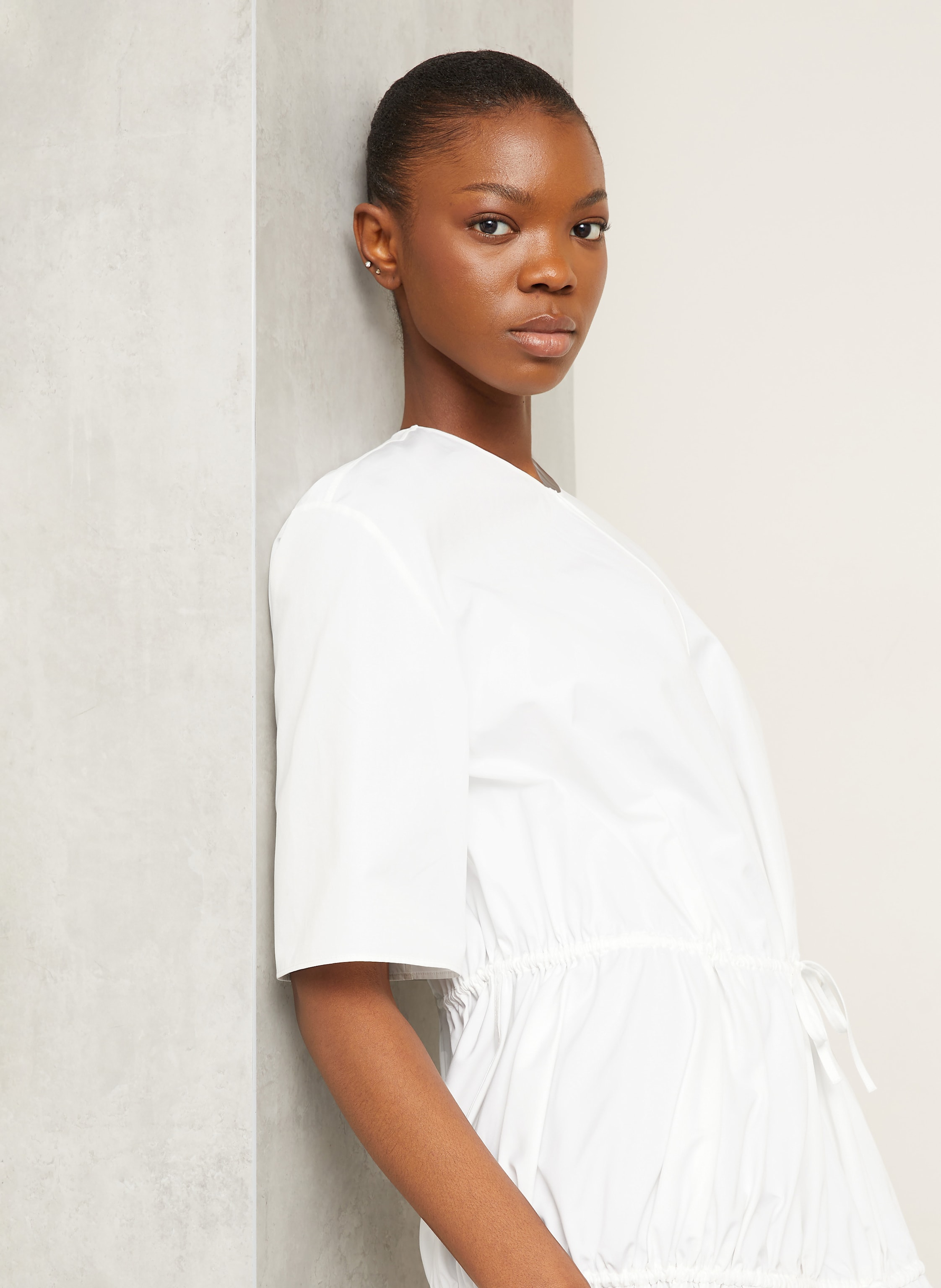 Thumbnail - Alaïa Kleid Mit 3/4-Arm weiss