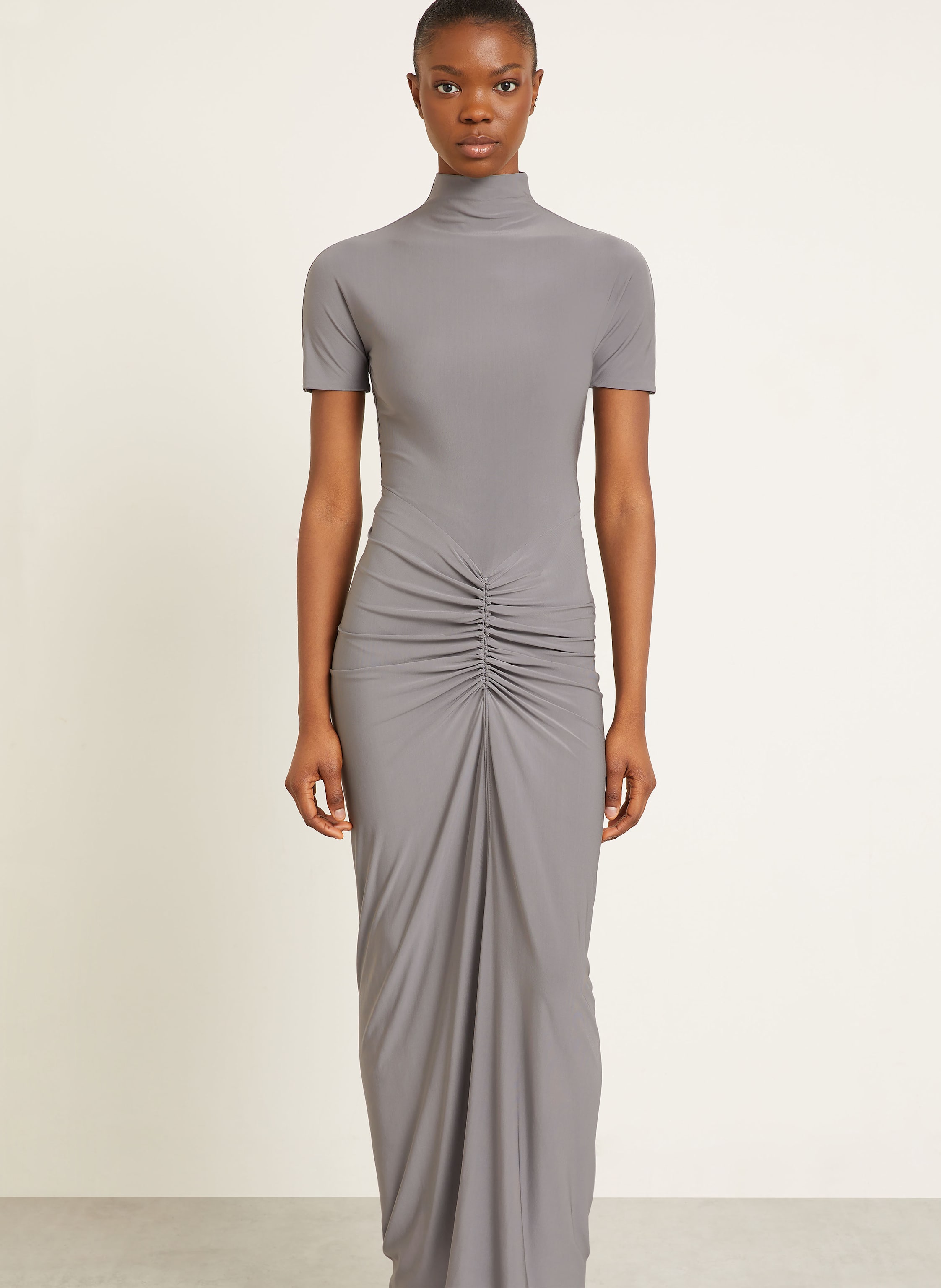 Thumbnail - Alaïa Abendkleid grau