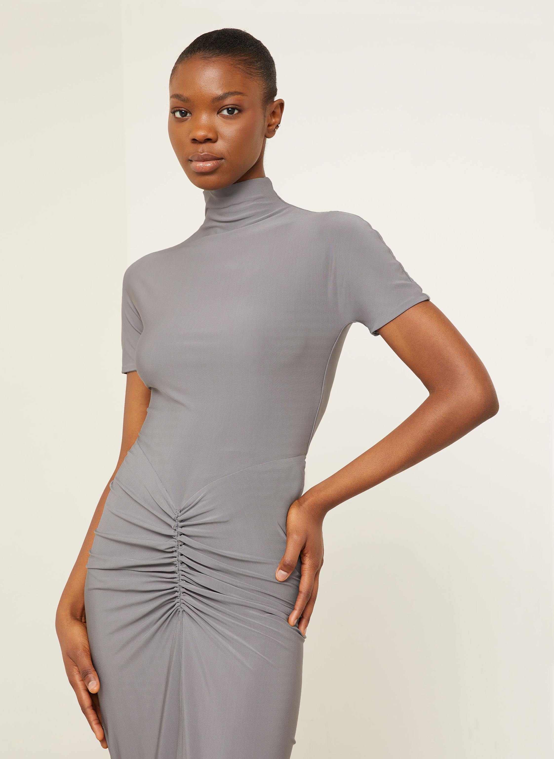 Thumbnail - Alaïa Abendkleid grau