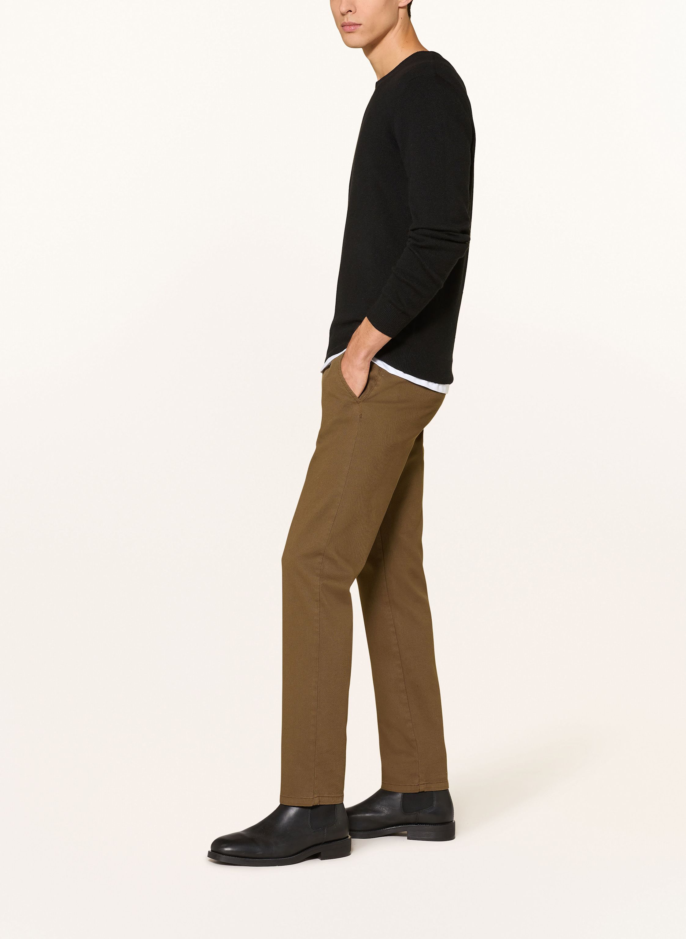 Thumbnail - Strokesman's Piqué-Chino Slim Fit braun