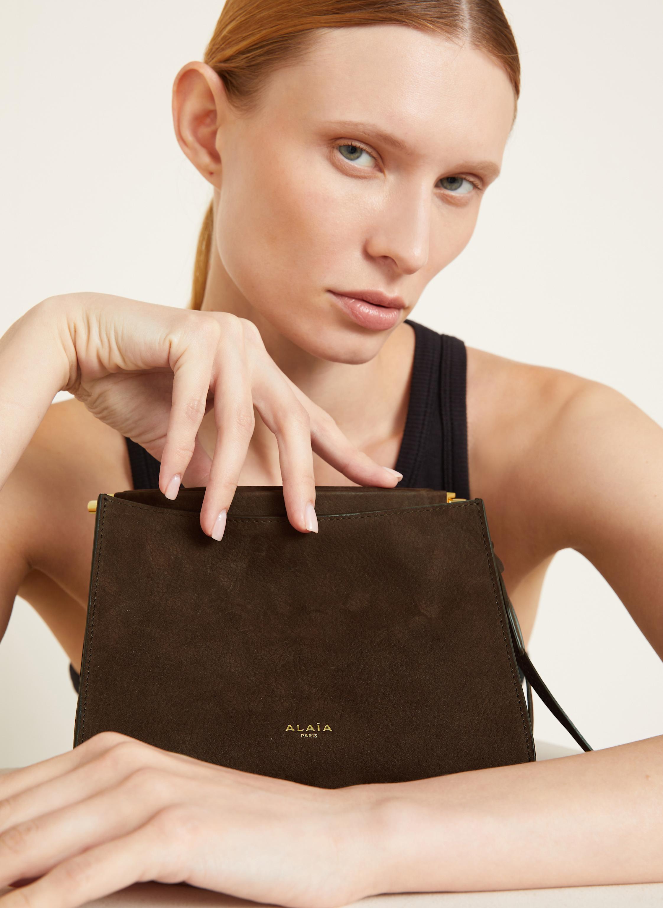 Thumbnail - Alaïa Umhängetasche Le Click braun