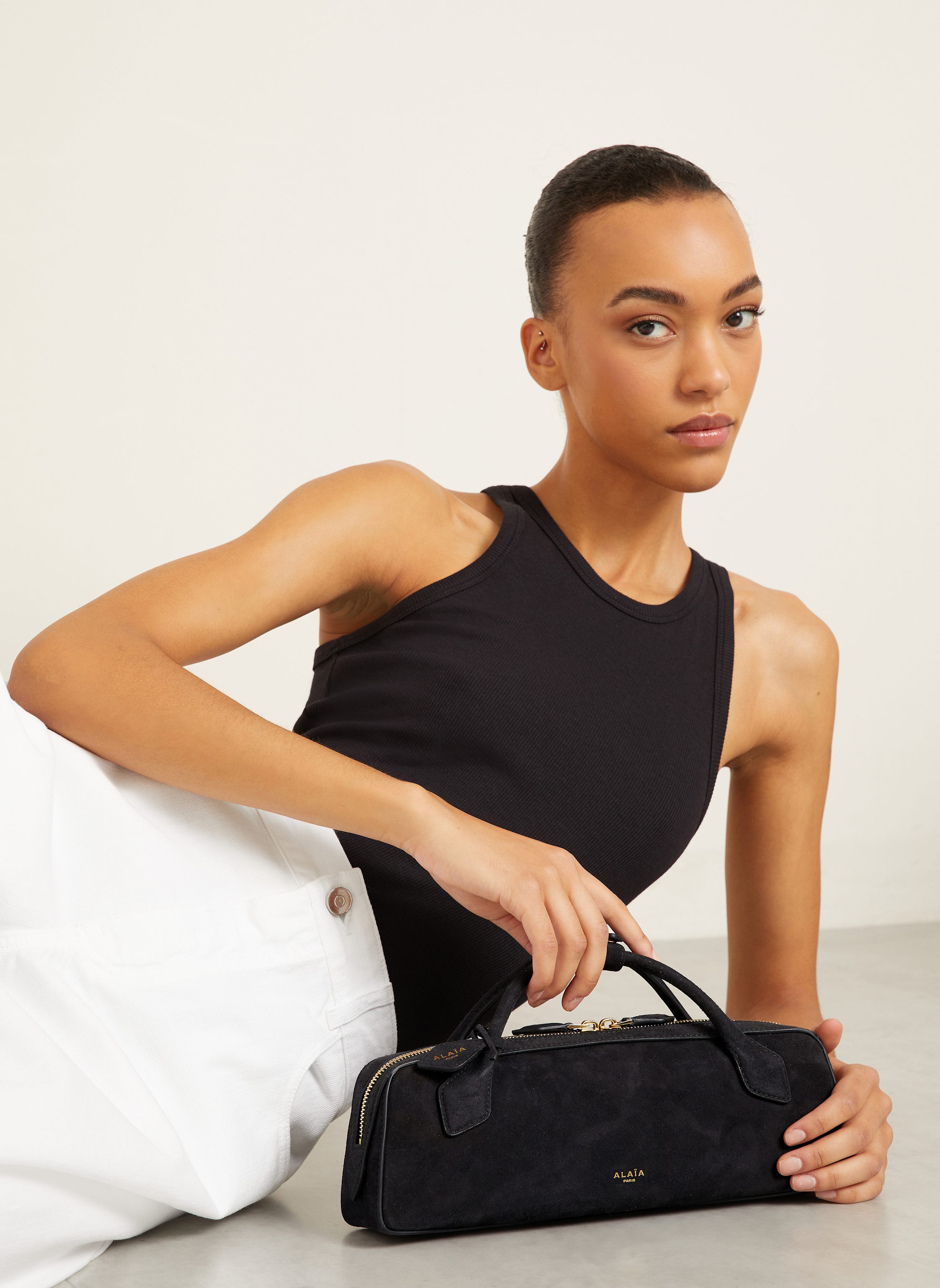 Thumbnail - Alaïa Clutch Le Teckel schwarz