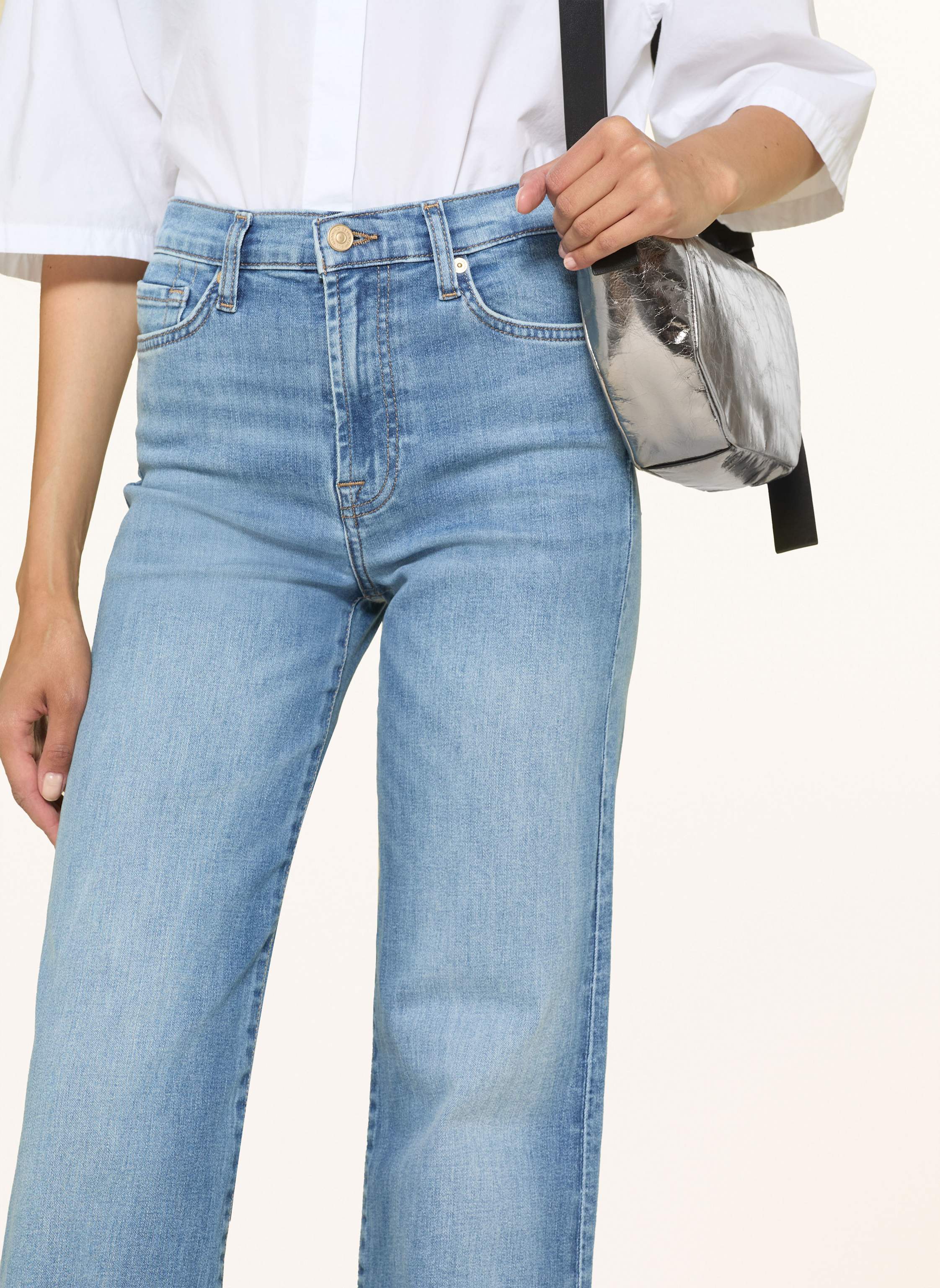 Thumbnail - 7 For All Mankind Flared Jeans Modern Dojo blau