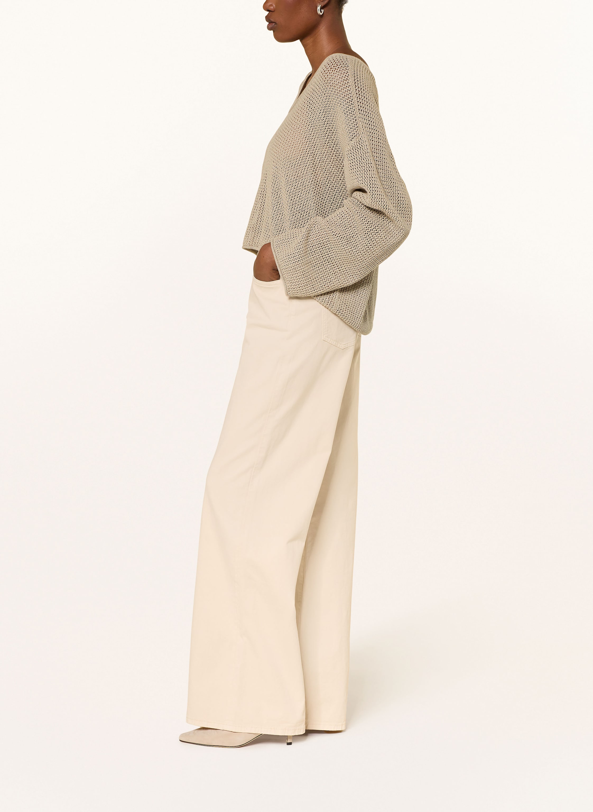 Thumbnail - 7 For All Mankind Wide Leg Jeans Lotta weiss