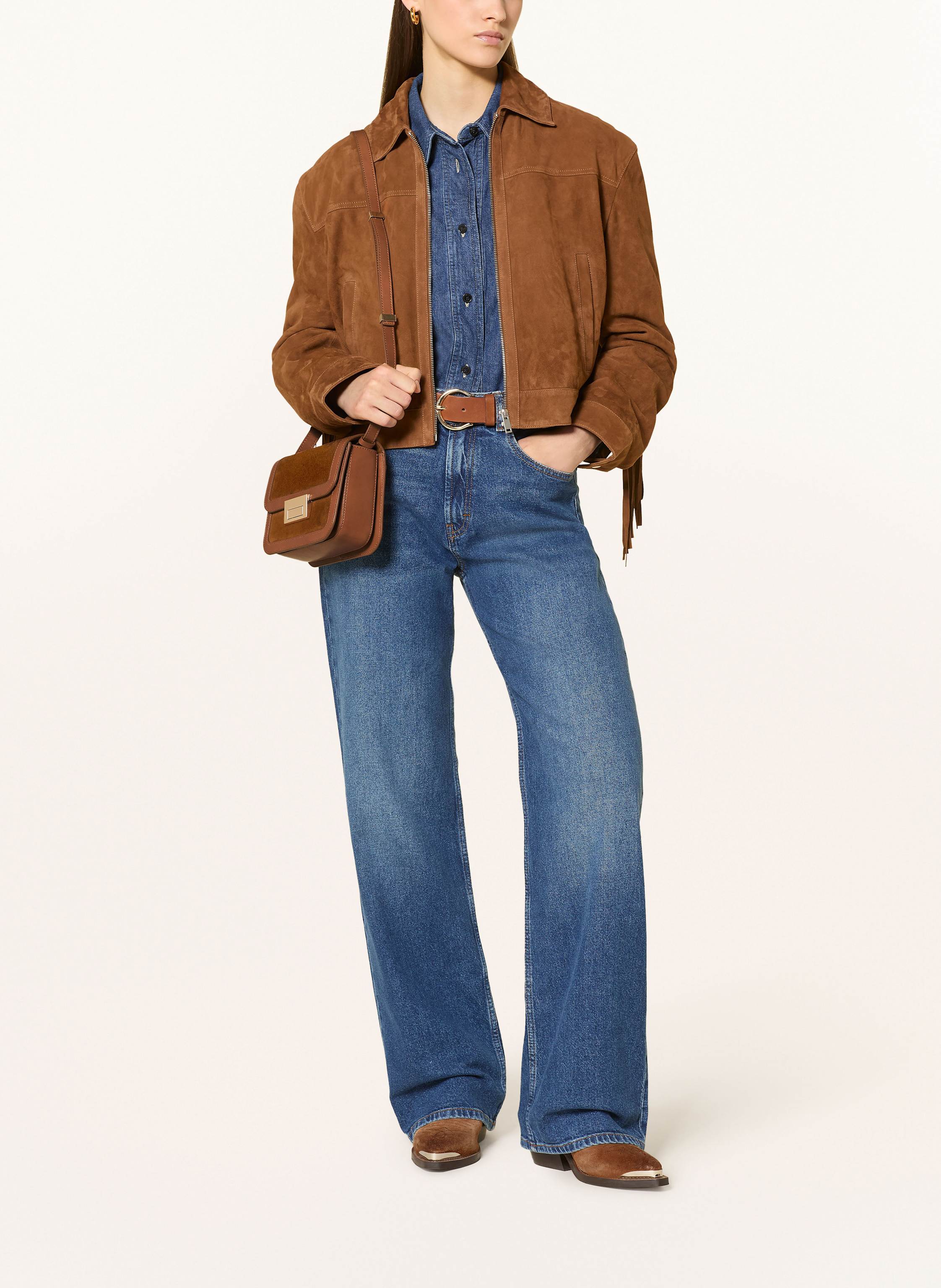 Thumbnail - Loeffler Randall Umhängetasche Desi Small braun
