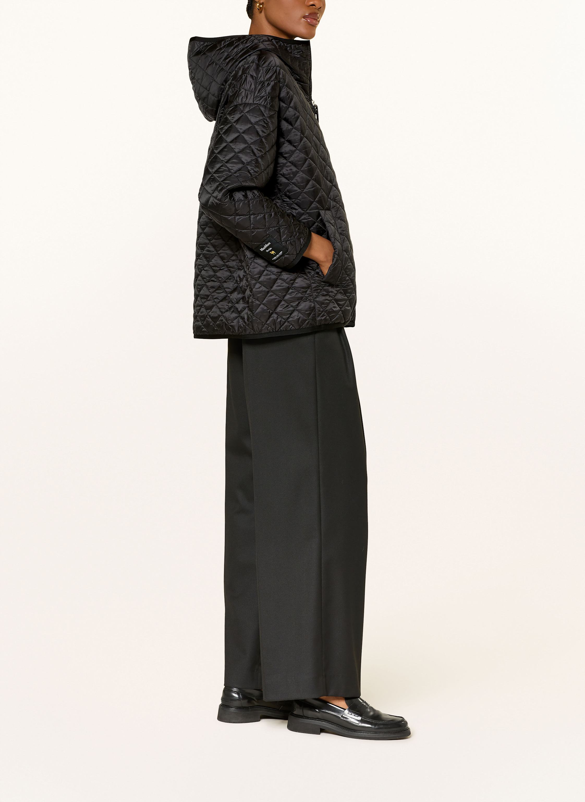 Thumbnail - Max Mara The Cube Steppjacke Leo Zum Wenden schwarz