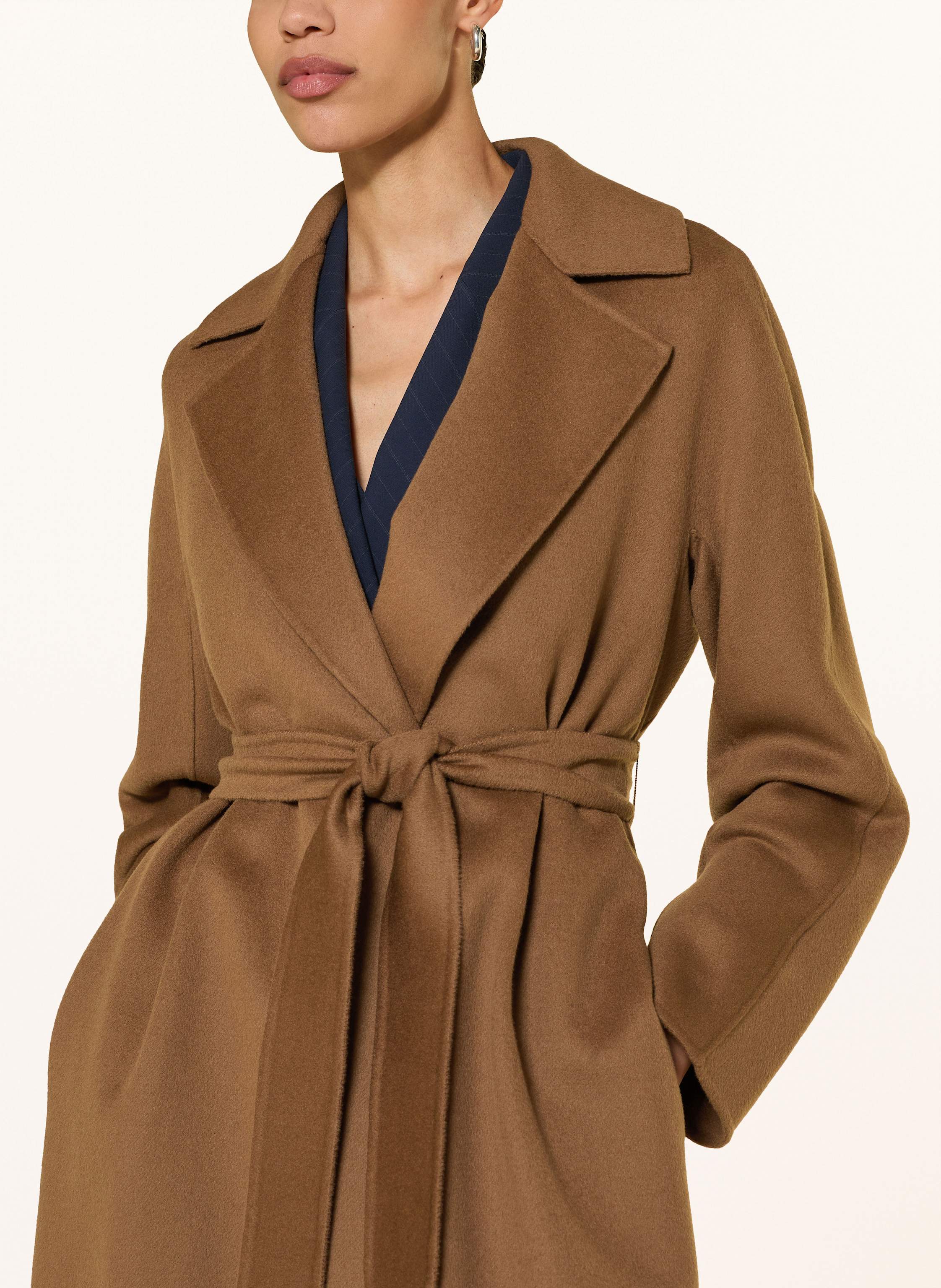 Thumbnail - Max Mara Studio Wollmantel Cles braun