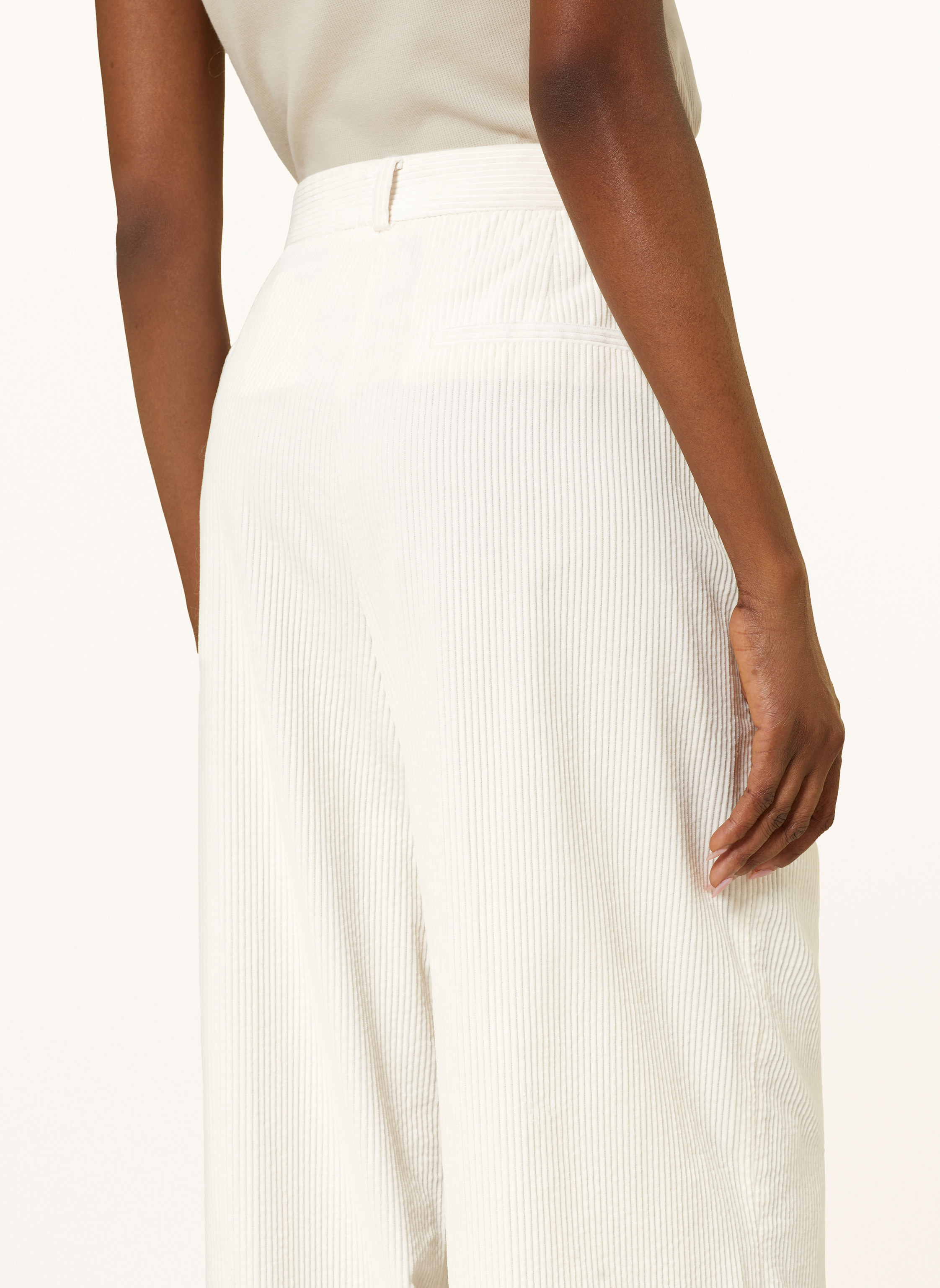 Thumbnail - Mrs & Hugs Marlenehose Aus Cord weiss