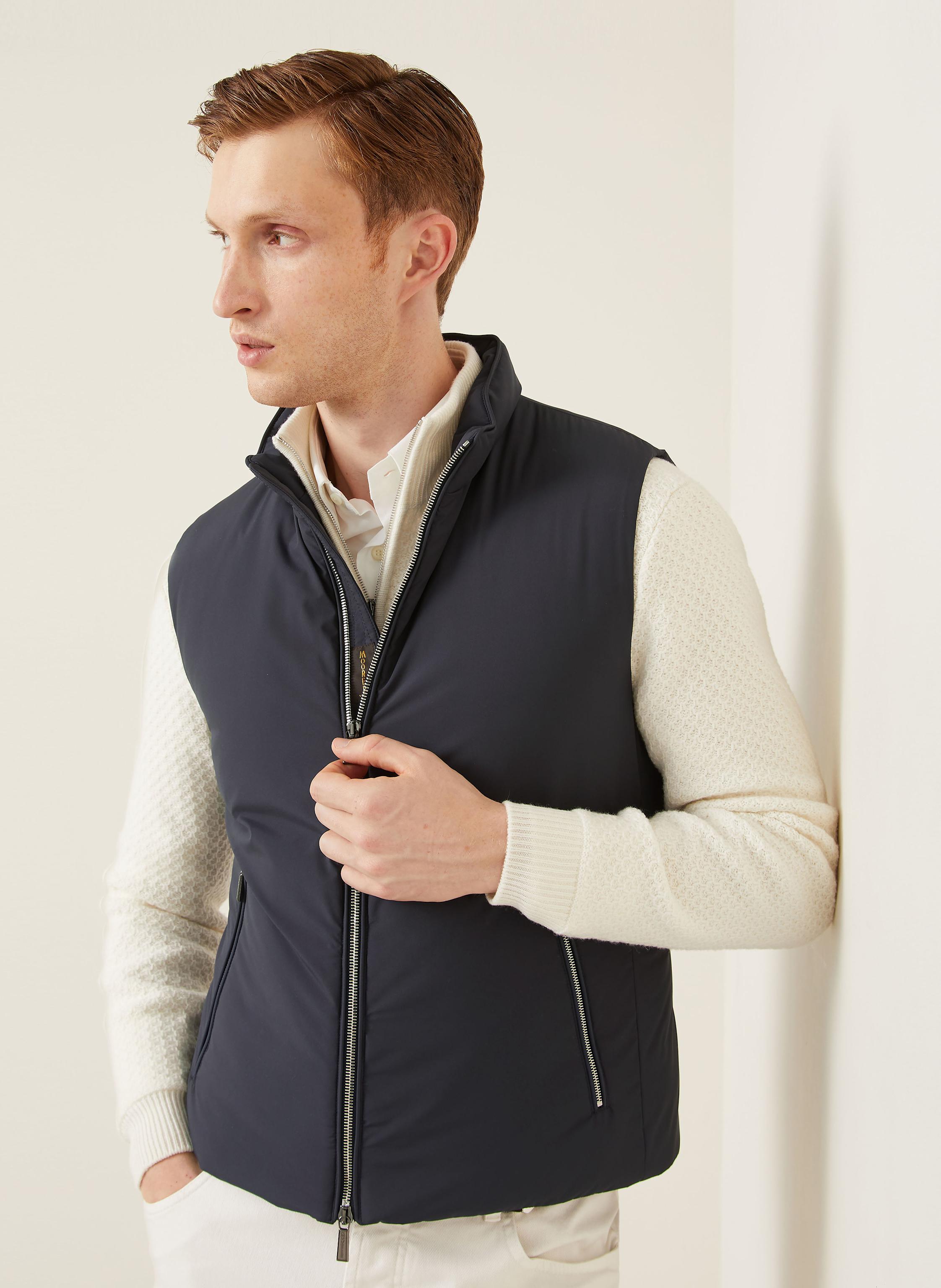 Thumbnail - Moorer Daunenweste blau