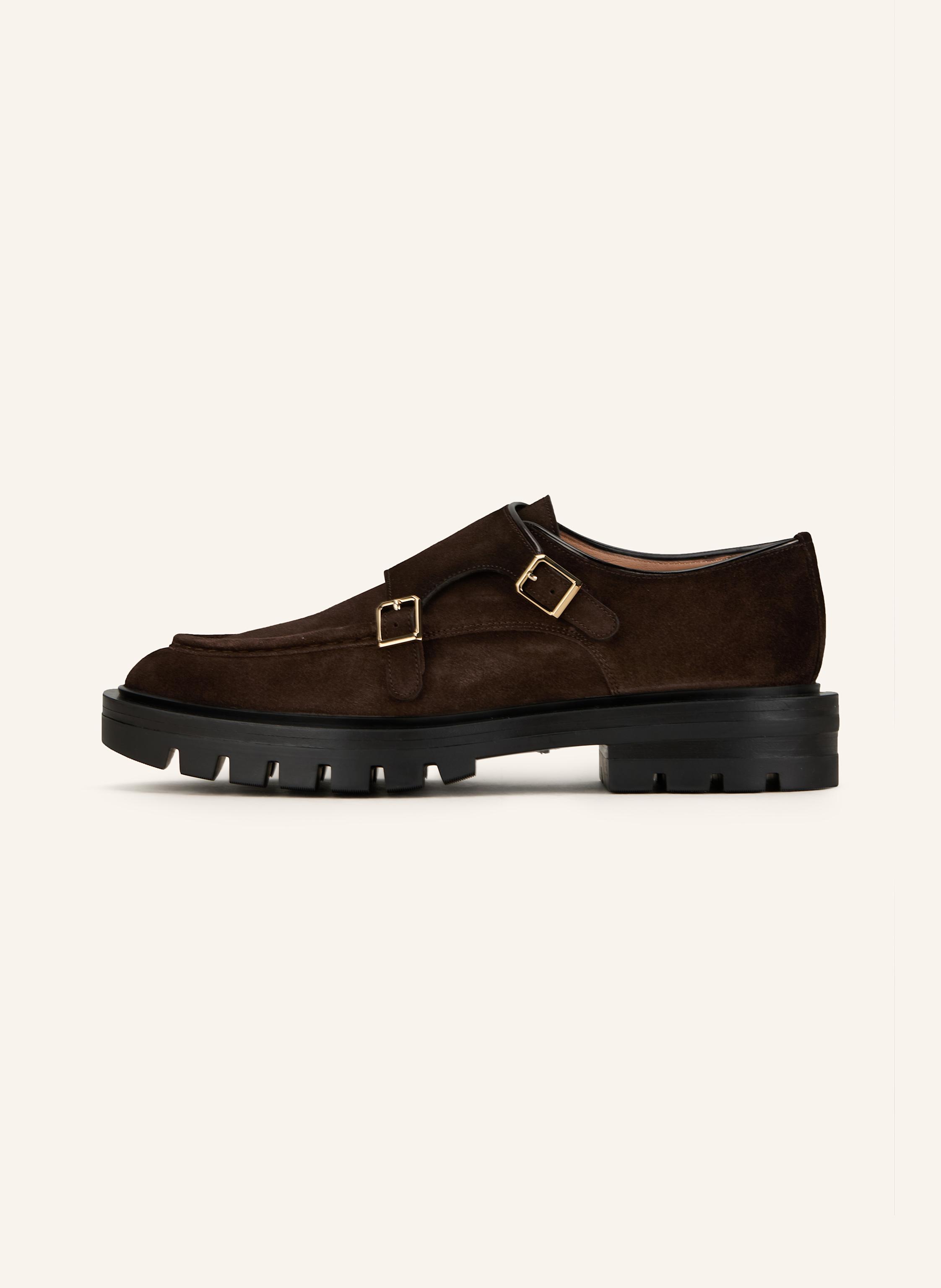 Thumbnail - Santoni Double-Monks Feint braun