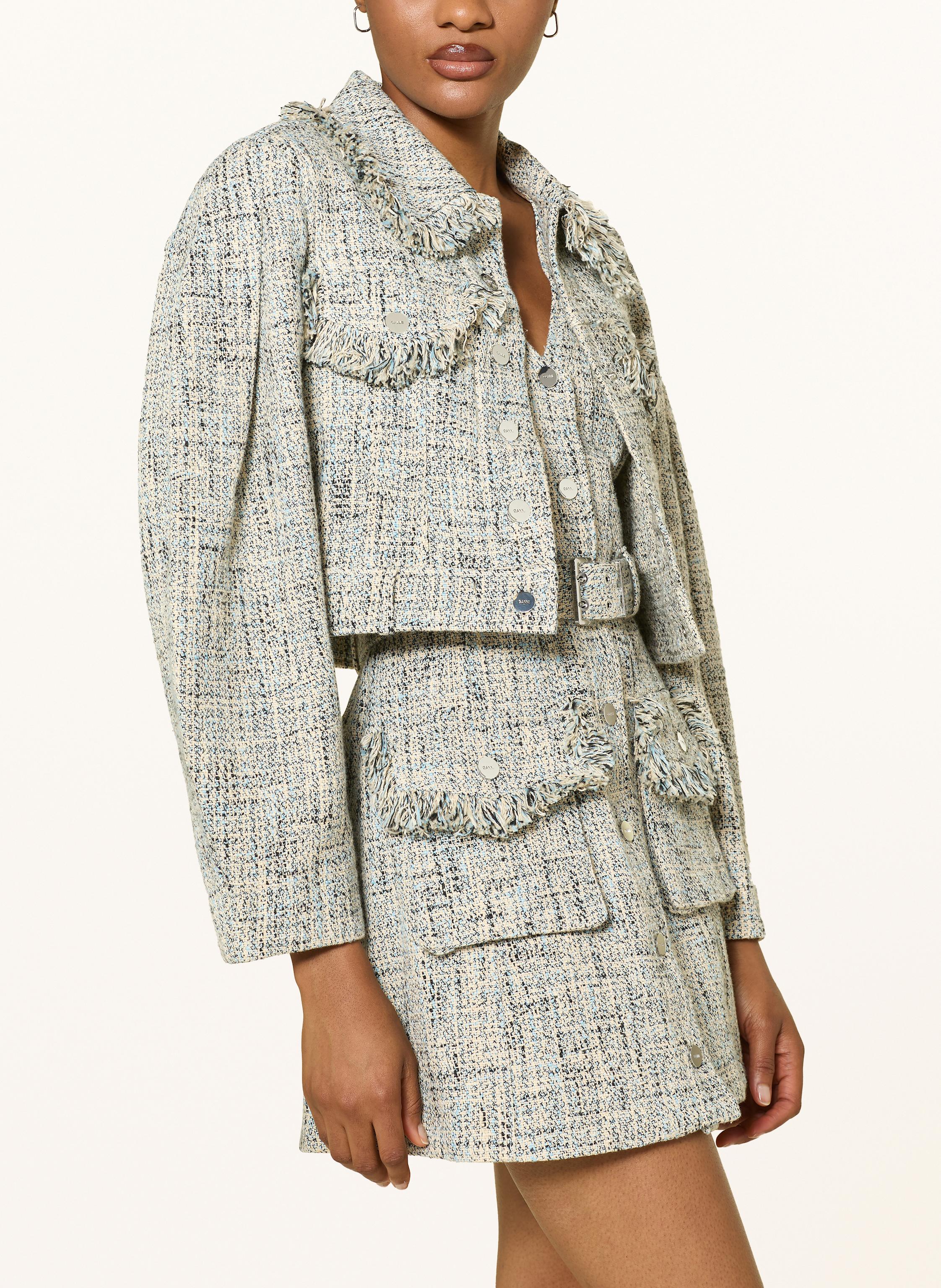 Thumbnail - Ganni Tweed-Jacke blau