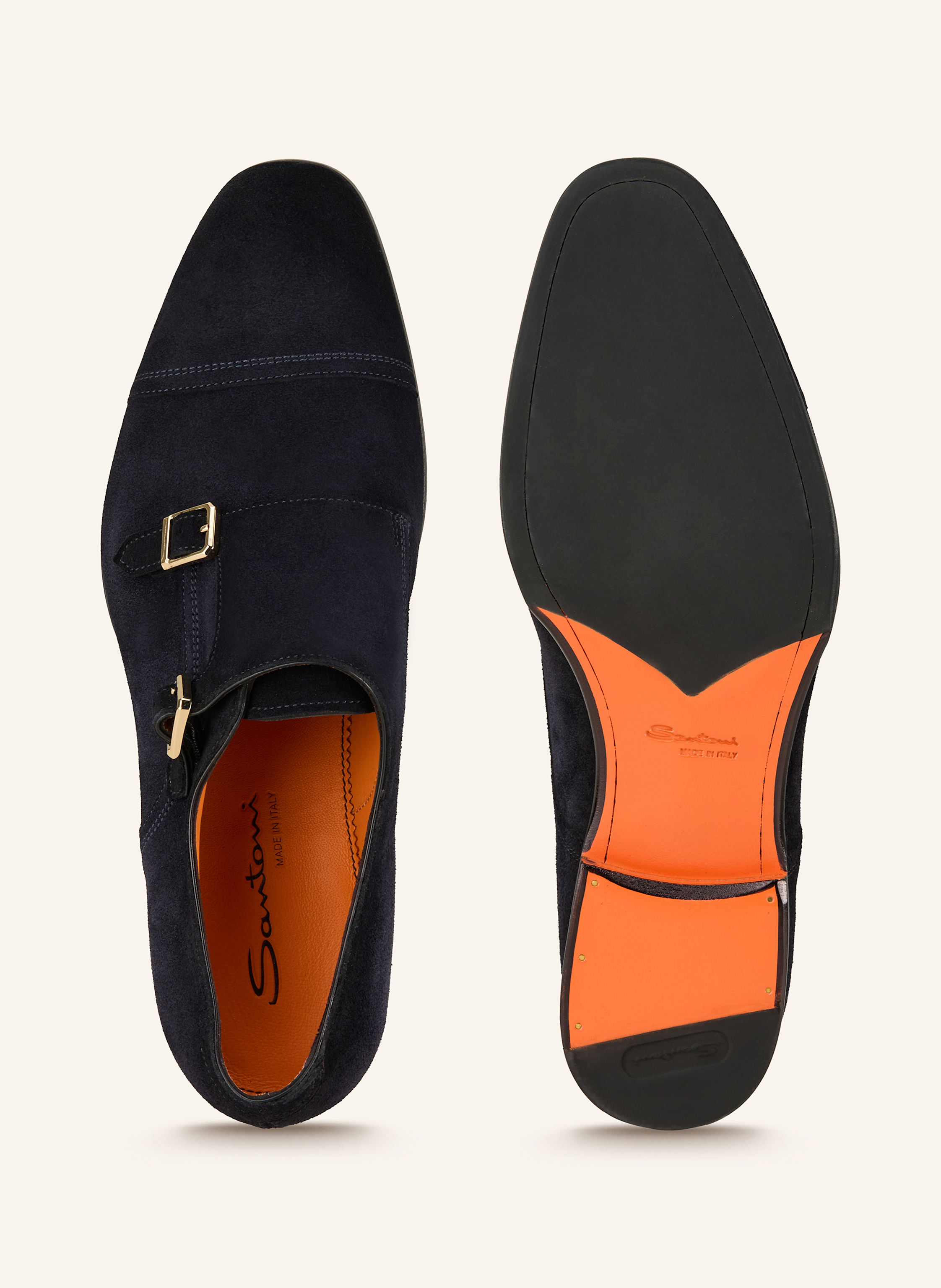 Thumbnail - Santoni Slipper Axel blau