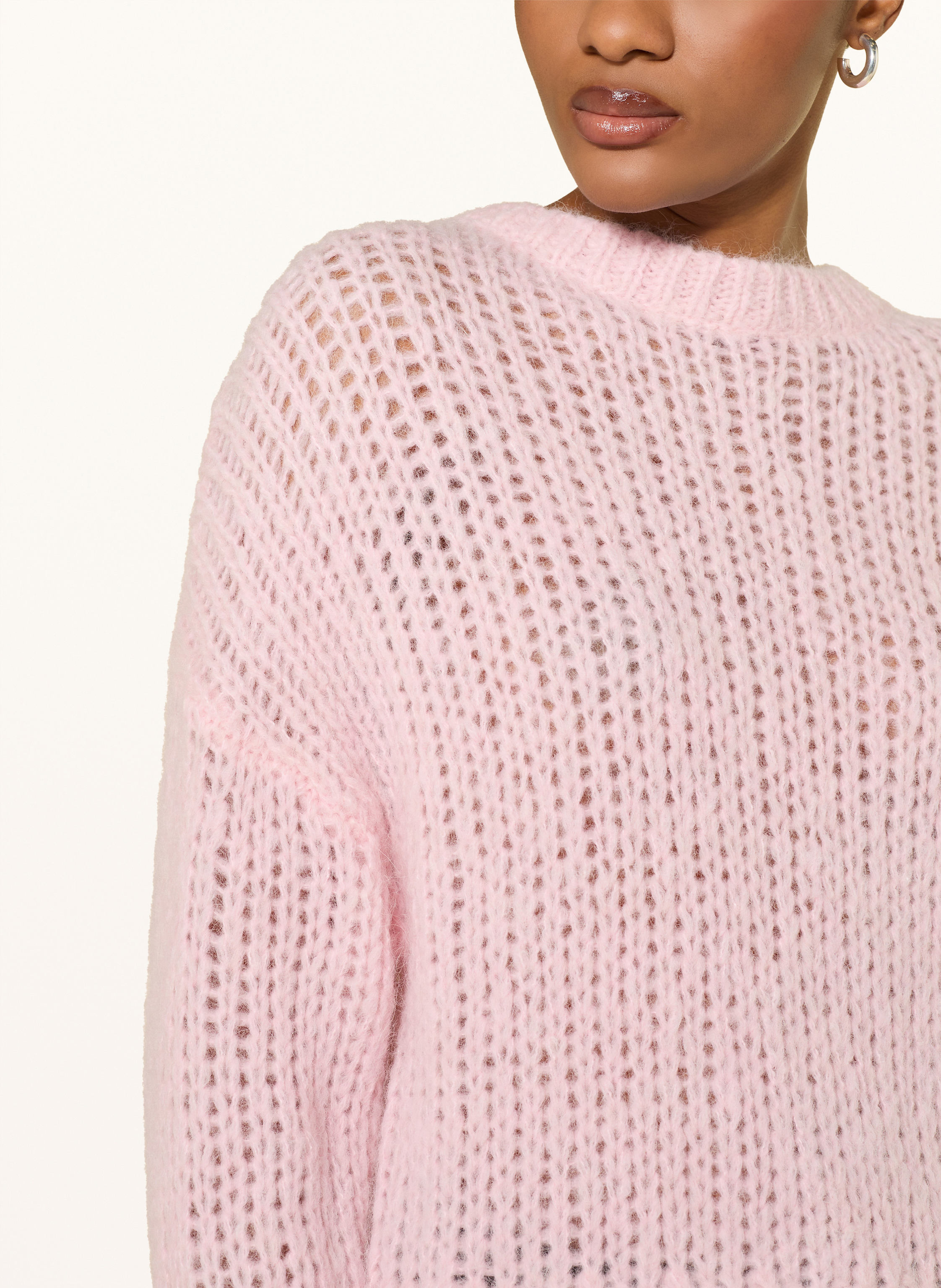 Thumbnail - Mrs & Hugs Pullover Mit Alpaka rosa