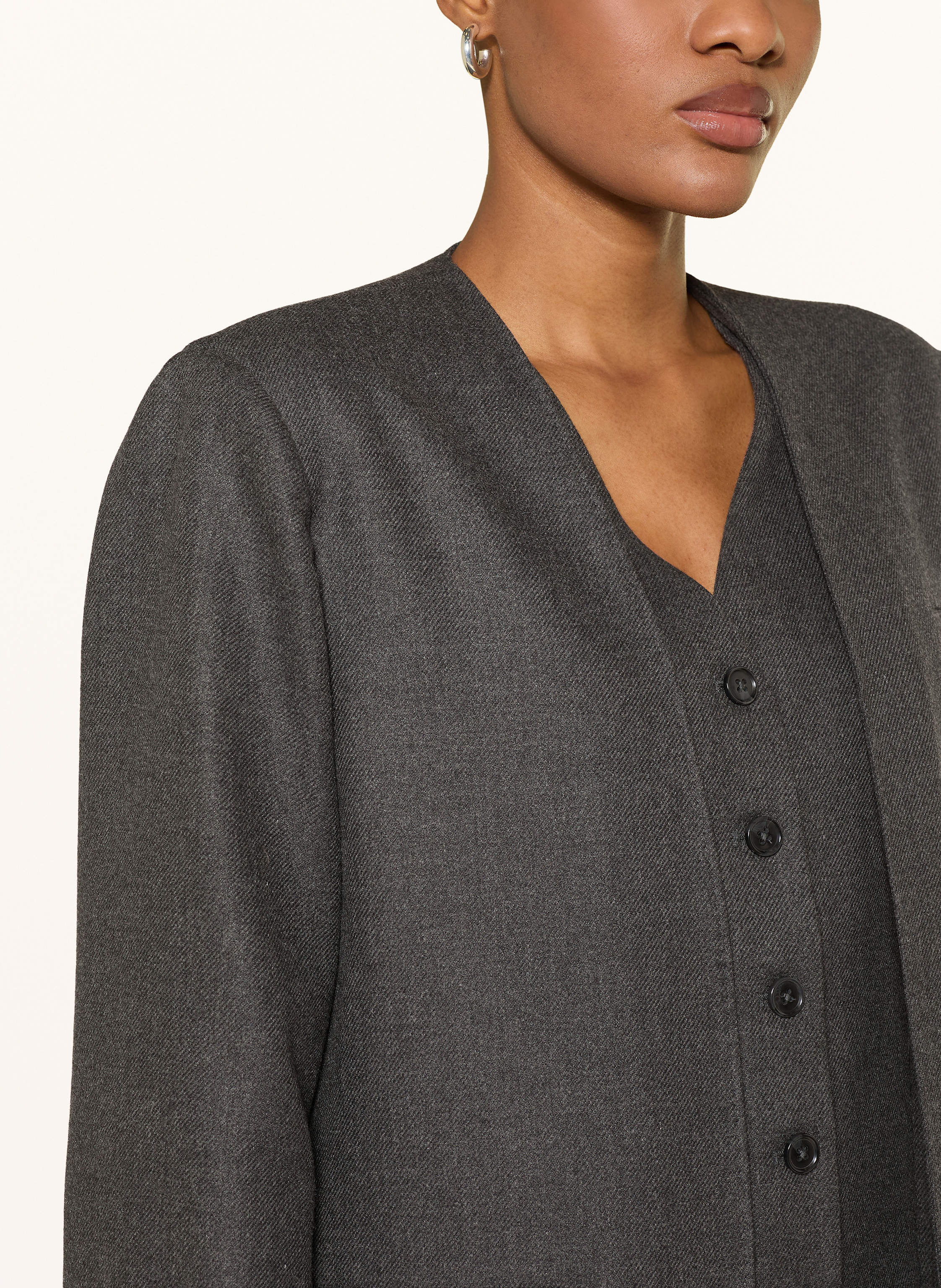 Thumbnail - Mrs & Hugs Blazer Mit Blende grau