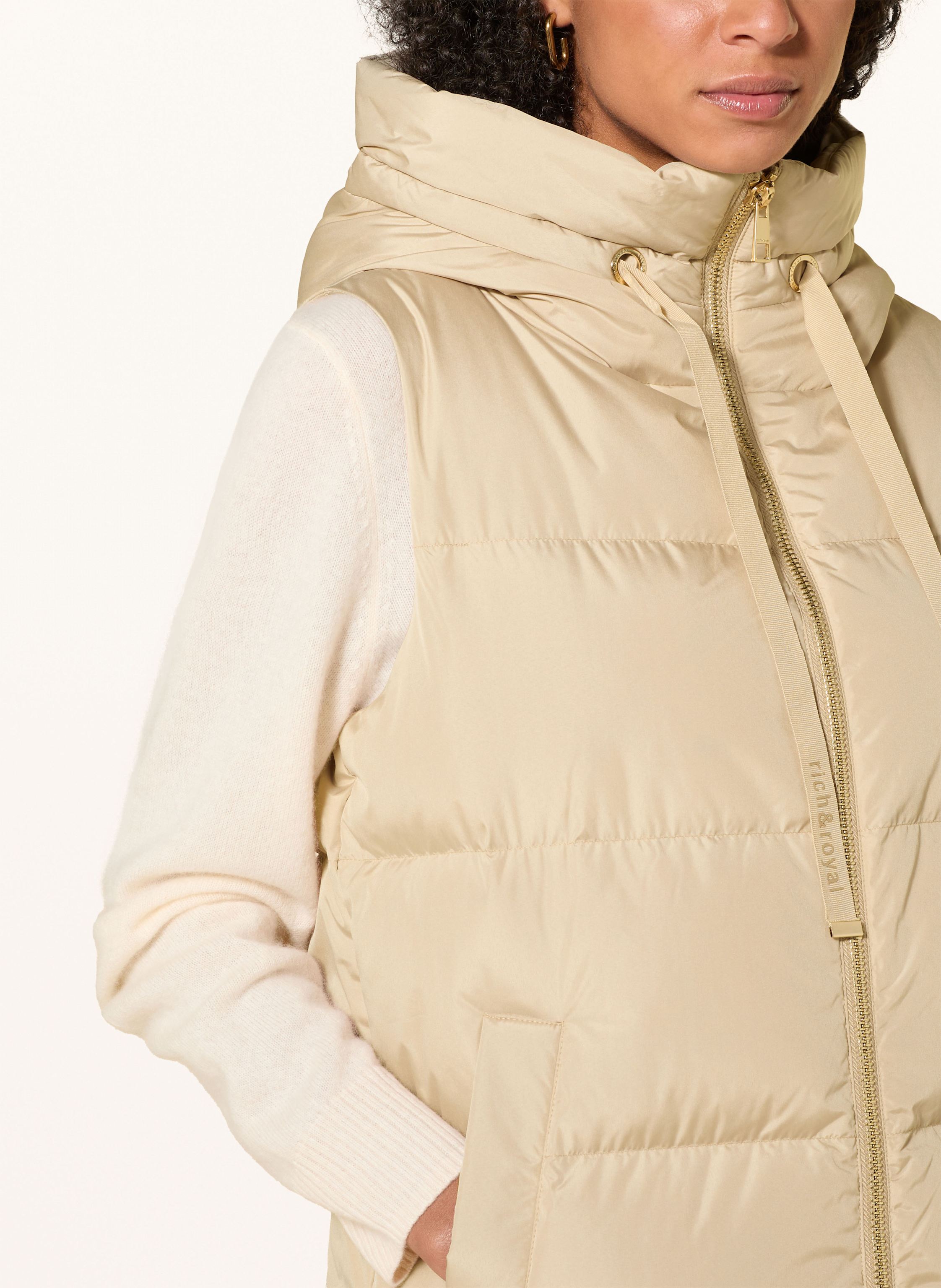 Thumbnail - Rich & Royal Daunenweste beige