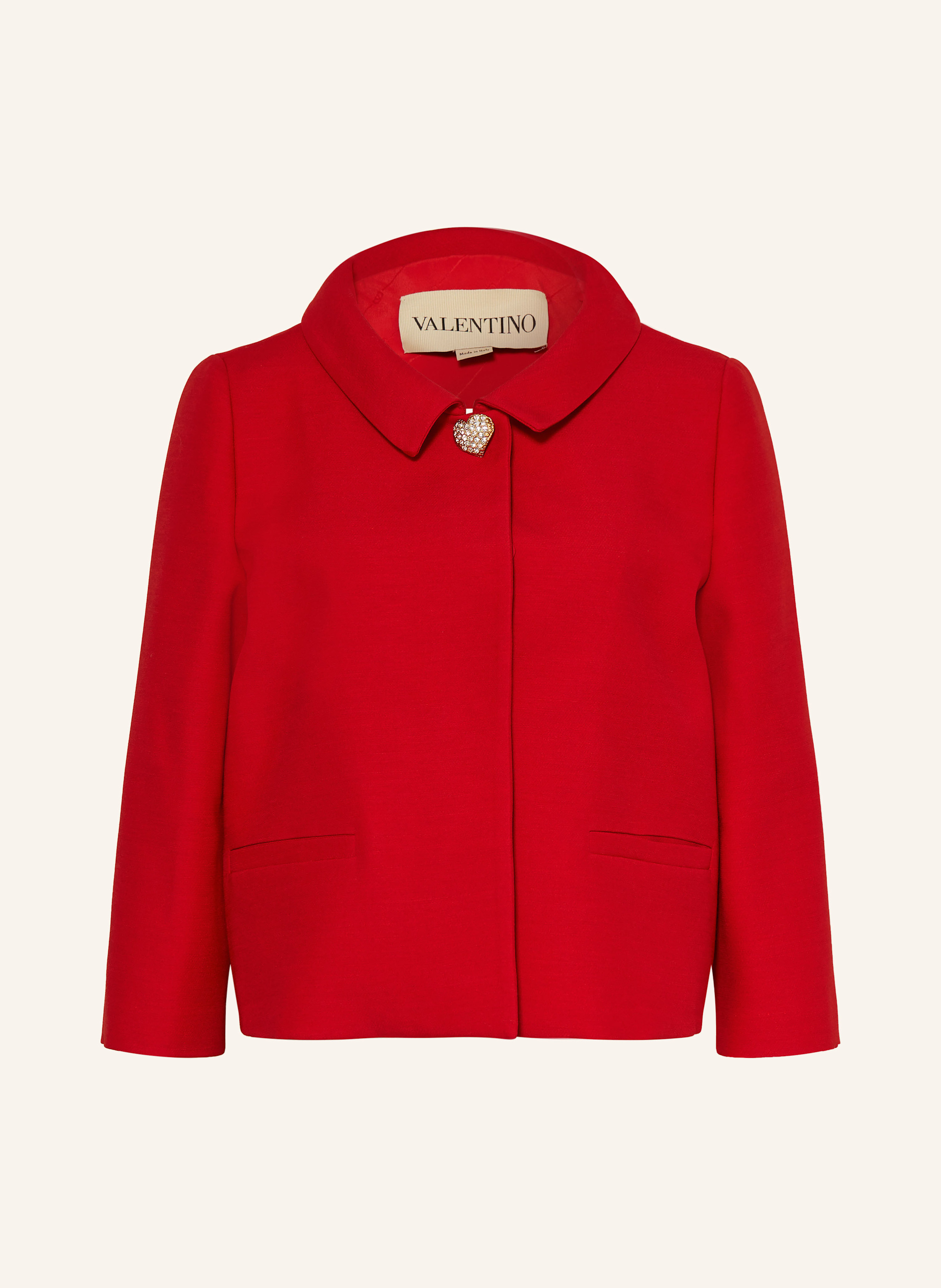 VALENTINO Blazer with silk in red