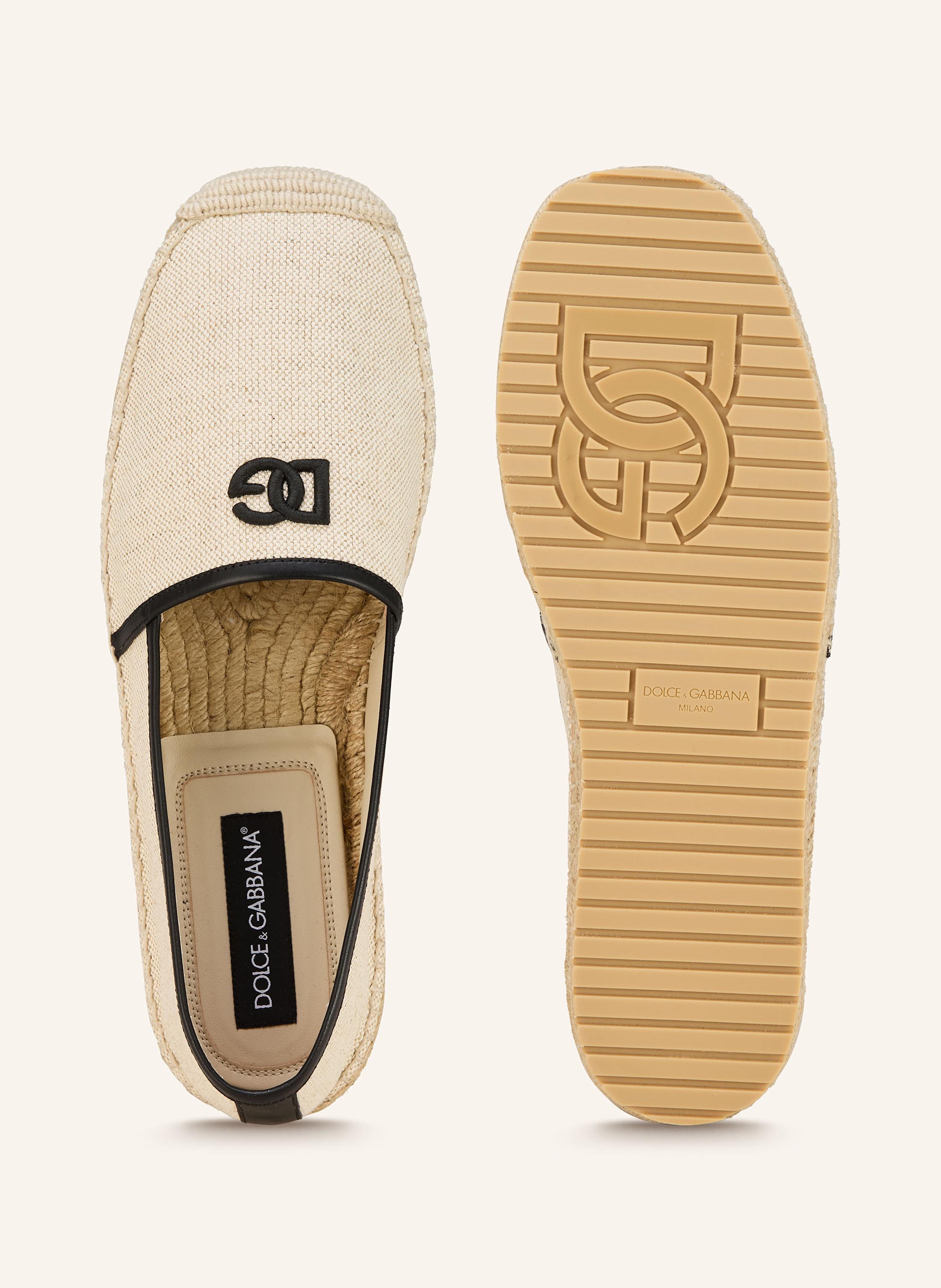 Thumbnail - Dolce & Gabbana Espadrilles beige