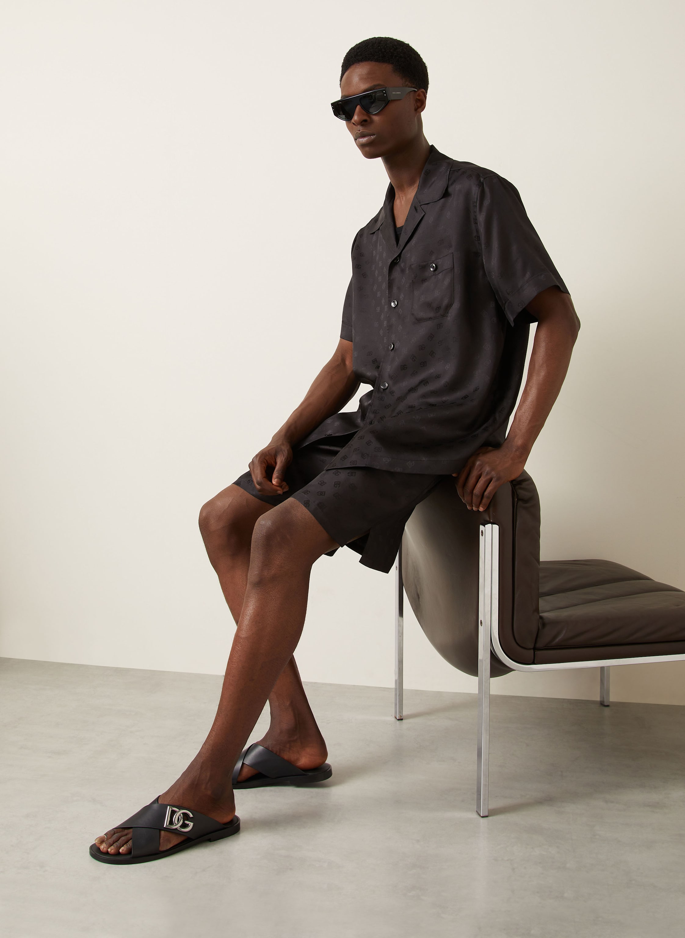 Thumbnail - Dolce & Gabbana Seidenshorts schwarz