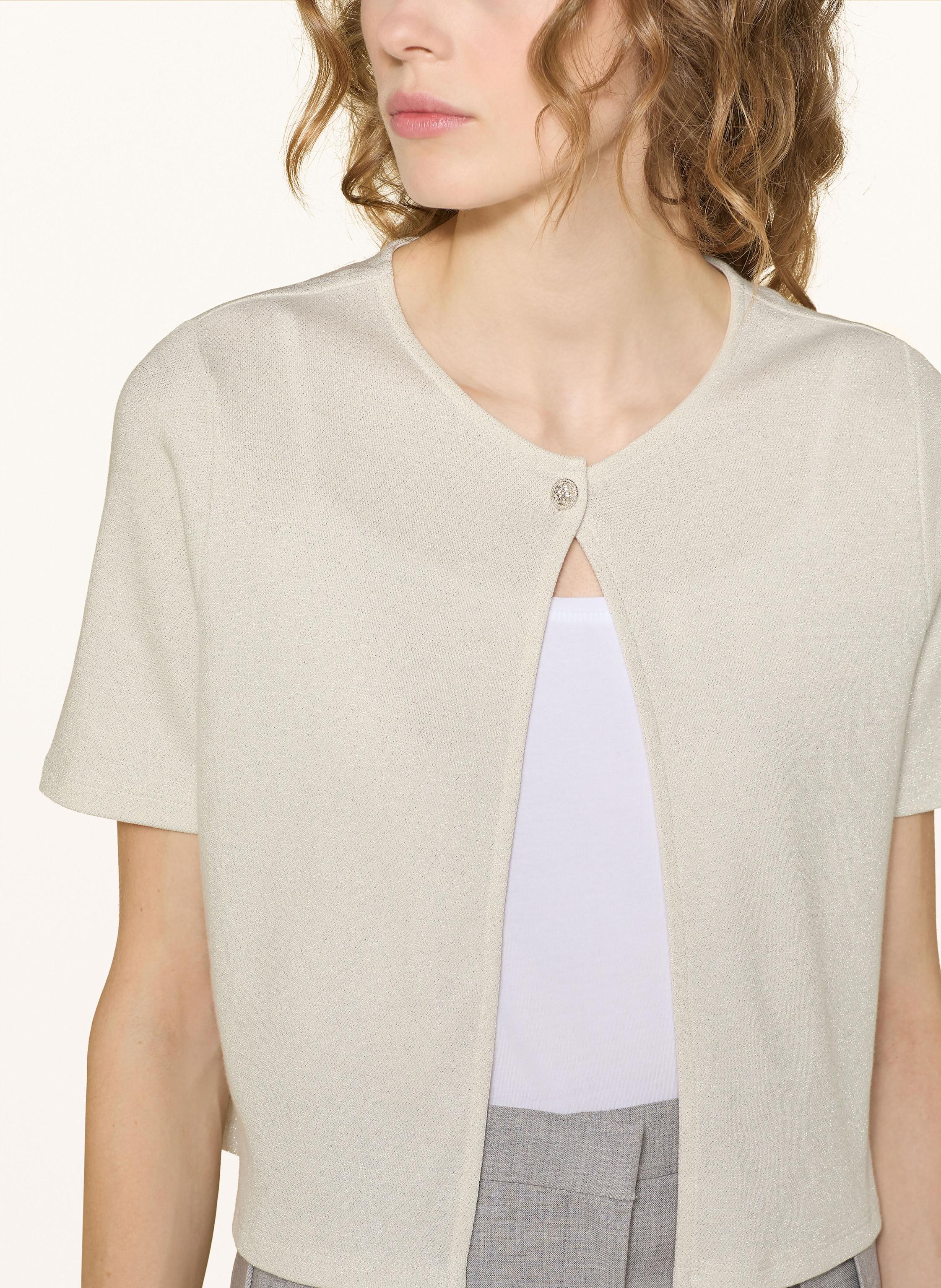 Thumbnail - Cartoon Strickjacke Mit Glitzergarn weiss