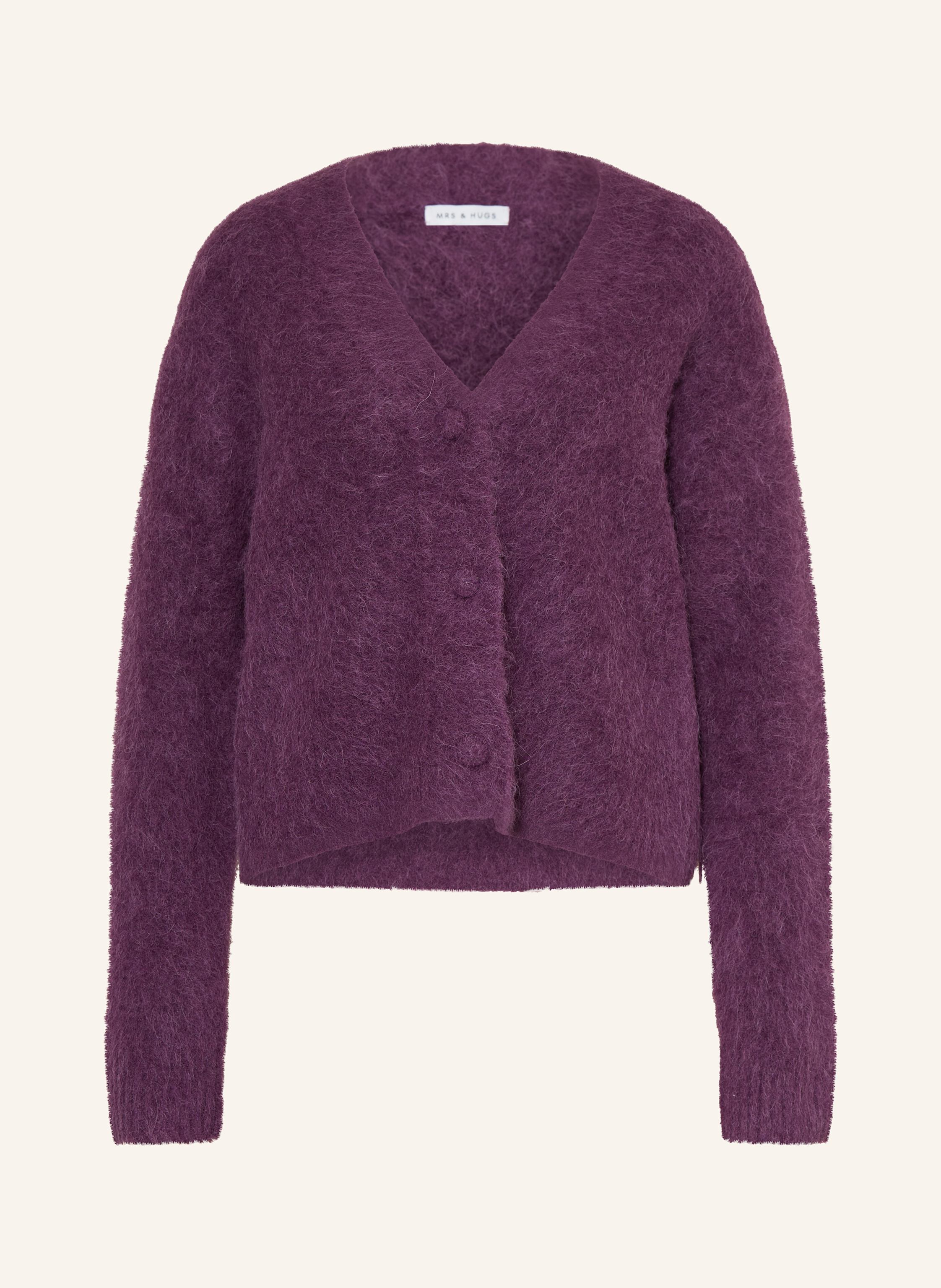 Mrs & Hugs Strickjacke Aus Alpaka rosa