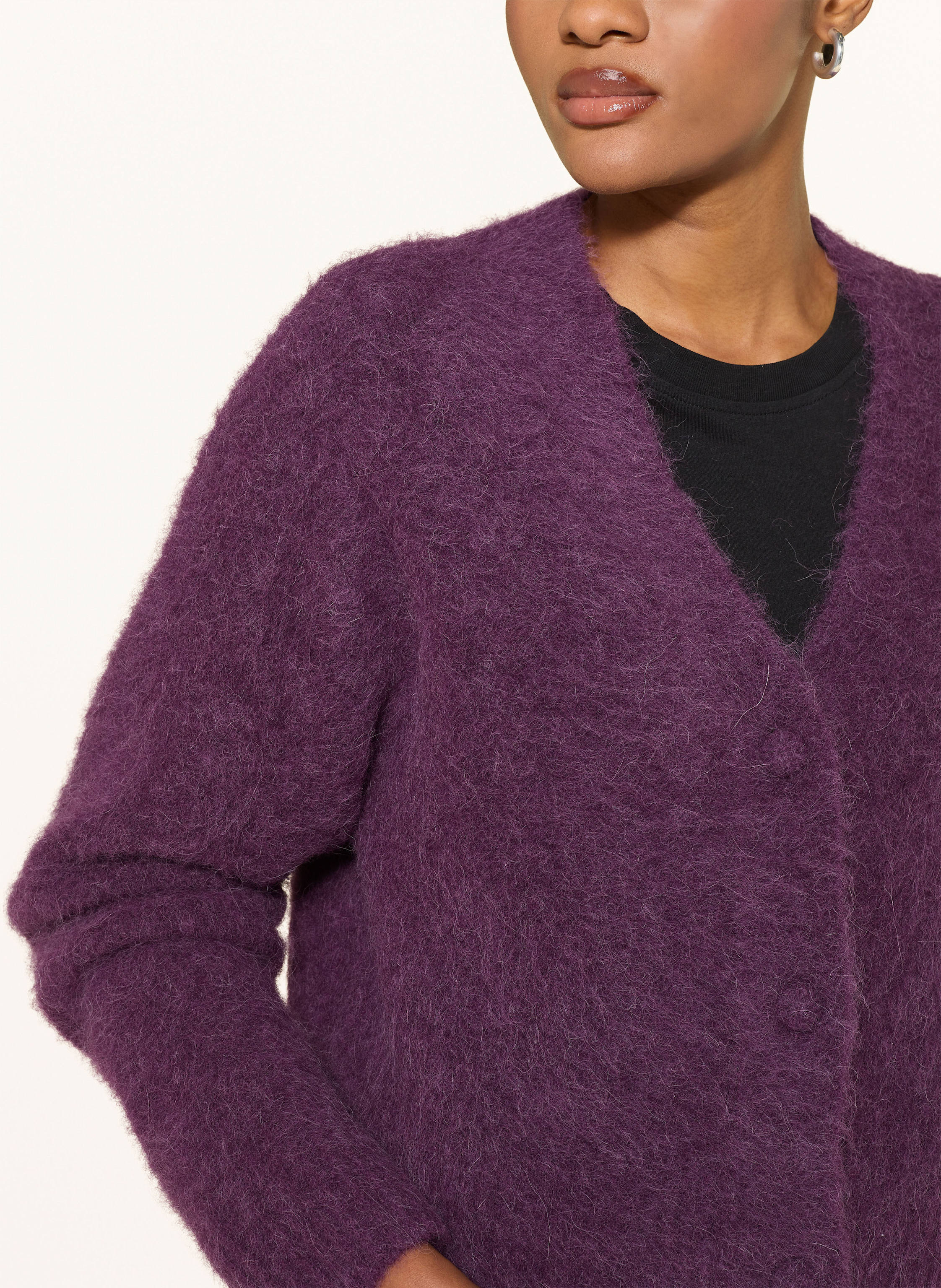 Thumbnail - Mrs & Hugs Strickjacke Aus Alpaka rosa