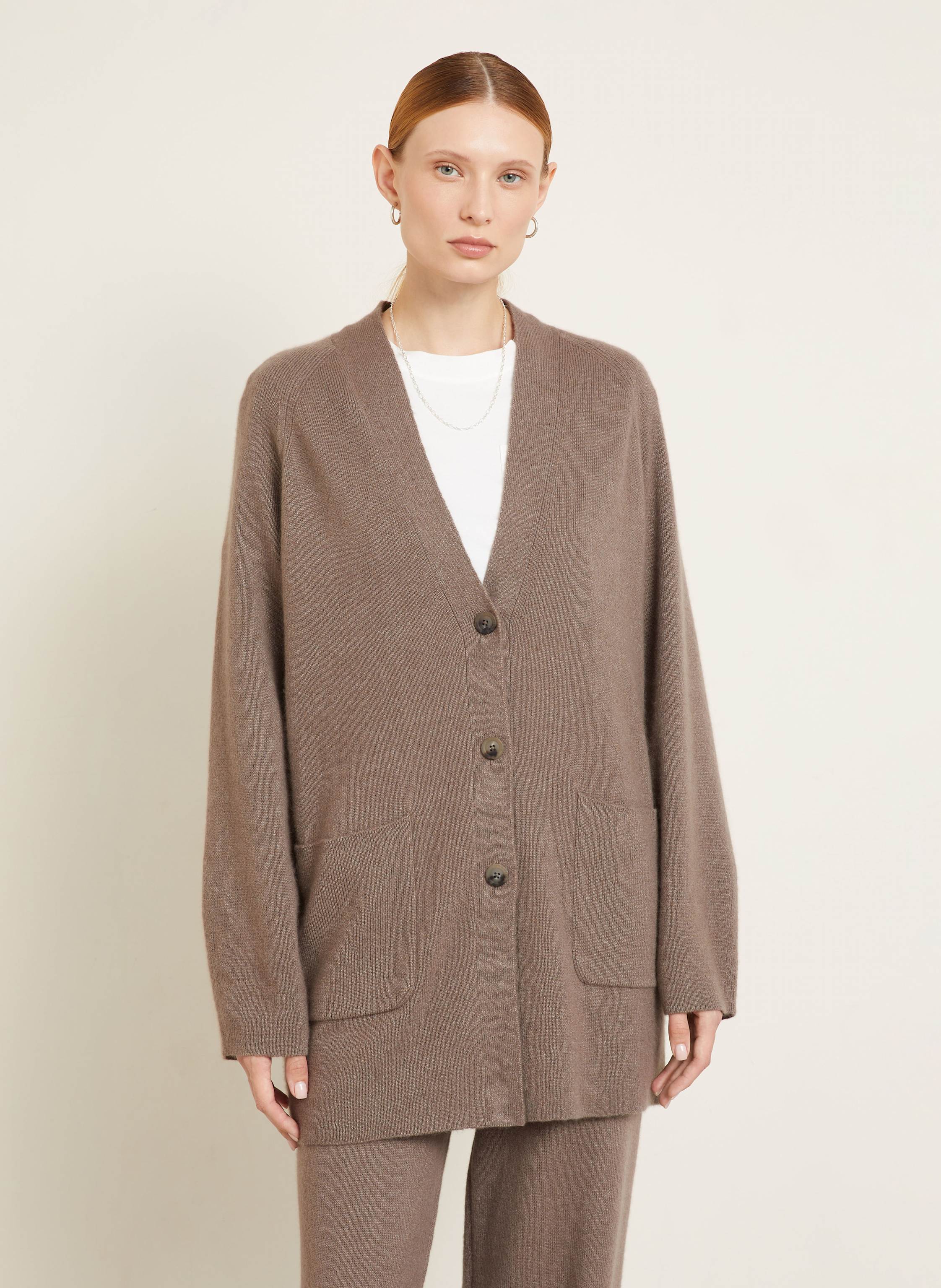 Thumbnail - Iris Von Arnim Strickjacke Rian Aus Cashmere braun