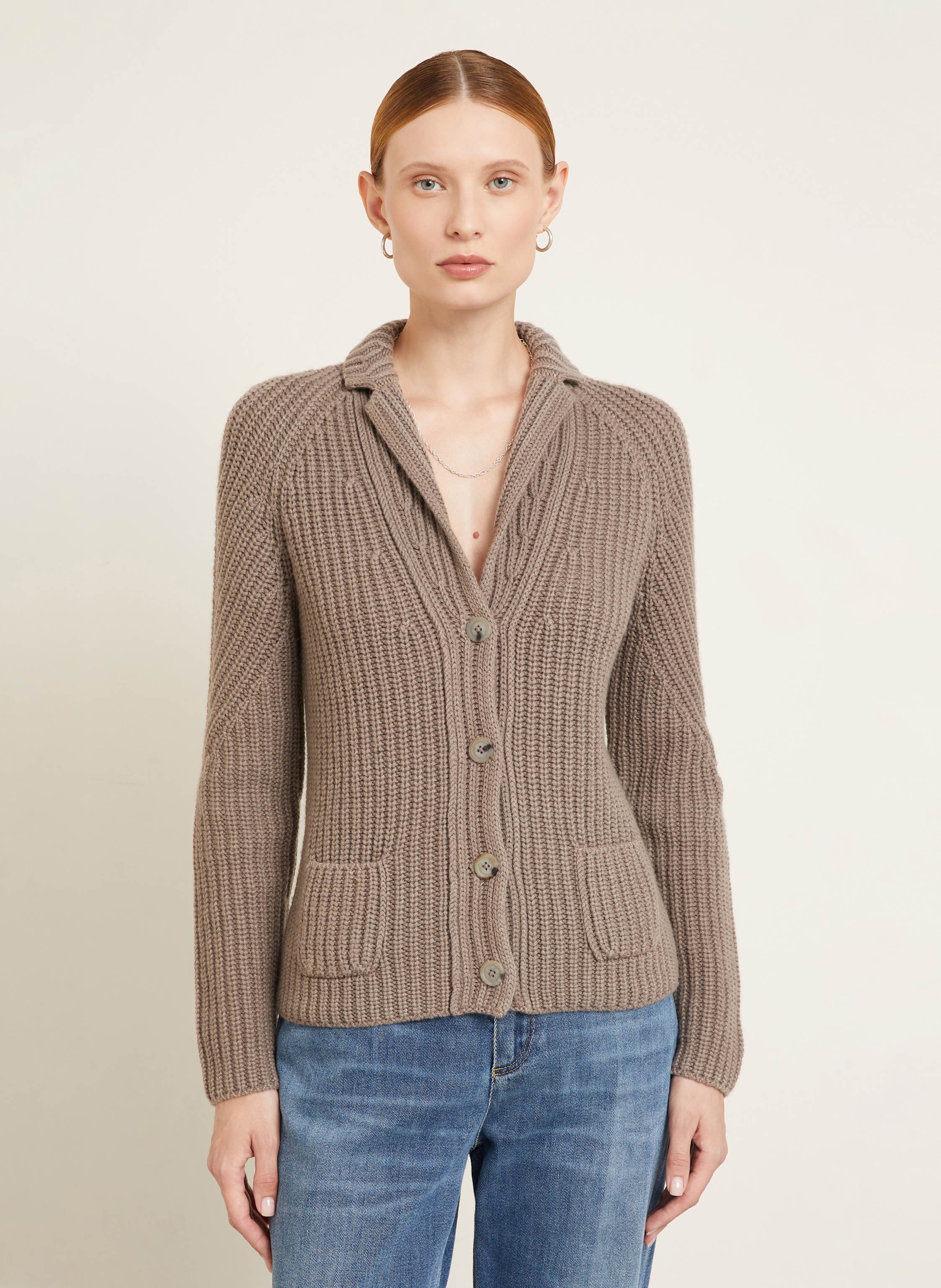 Thumbnail - Iris Von Arnim Strickjacke Gwendolyn Aus Cashmere braun