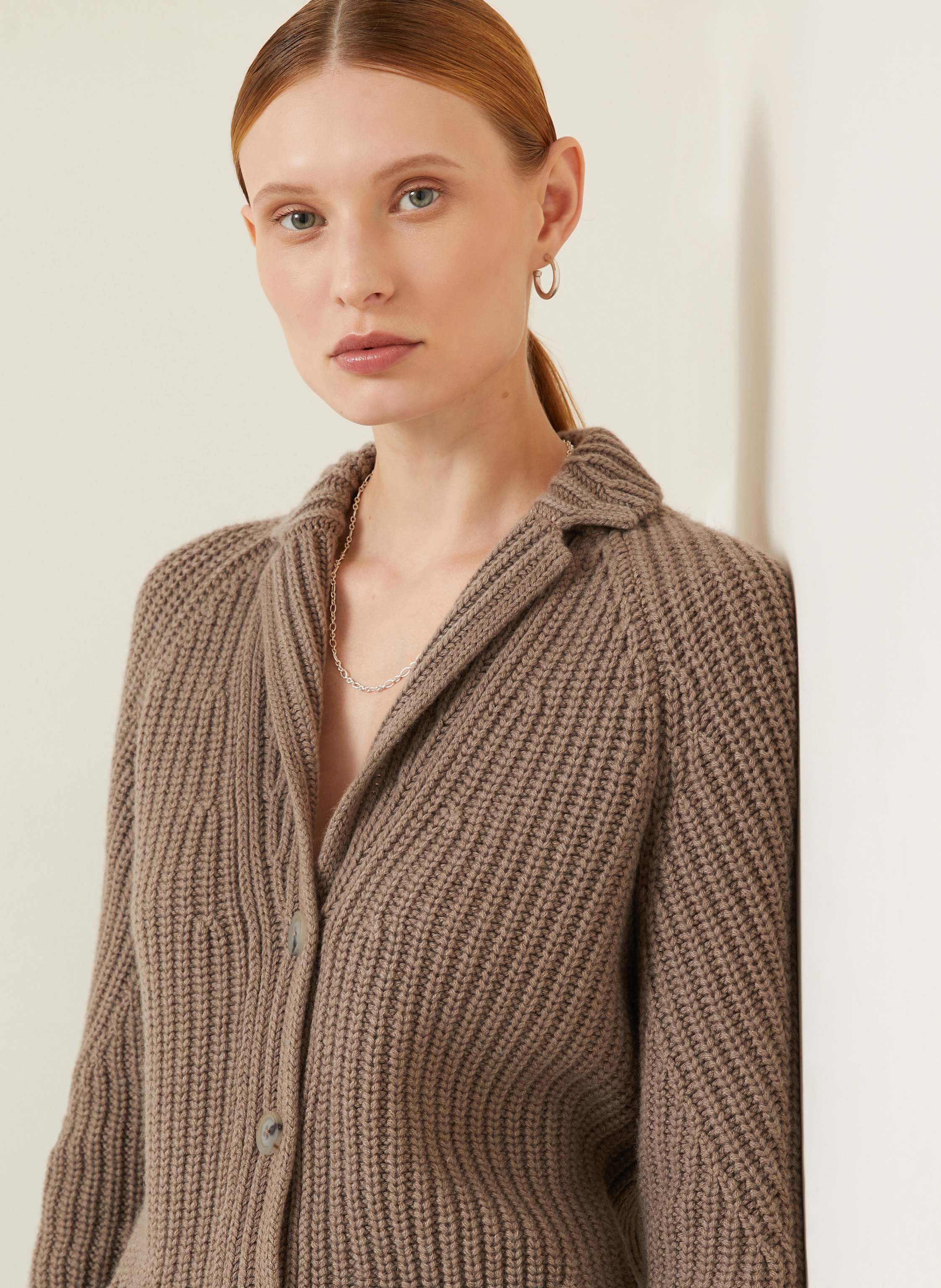 Thumbnail - Iris Von Arnim Strickjacke Gwendolyn Aus Cashmere braun