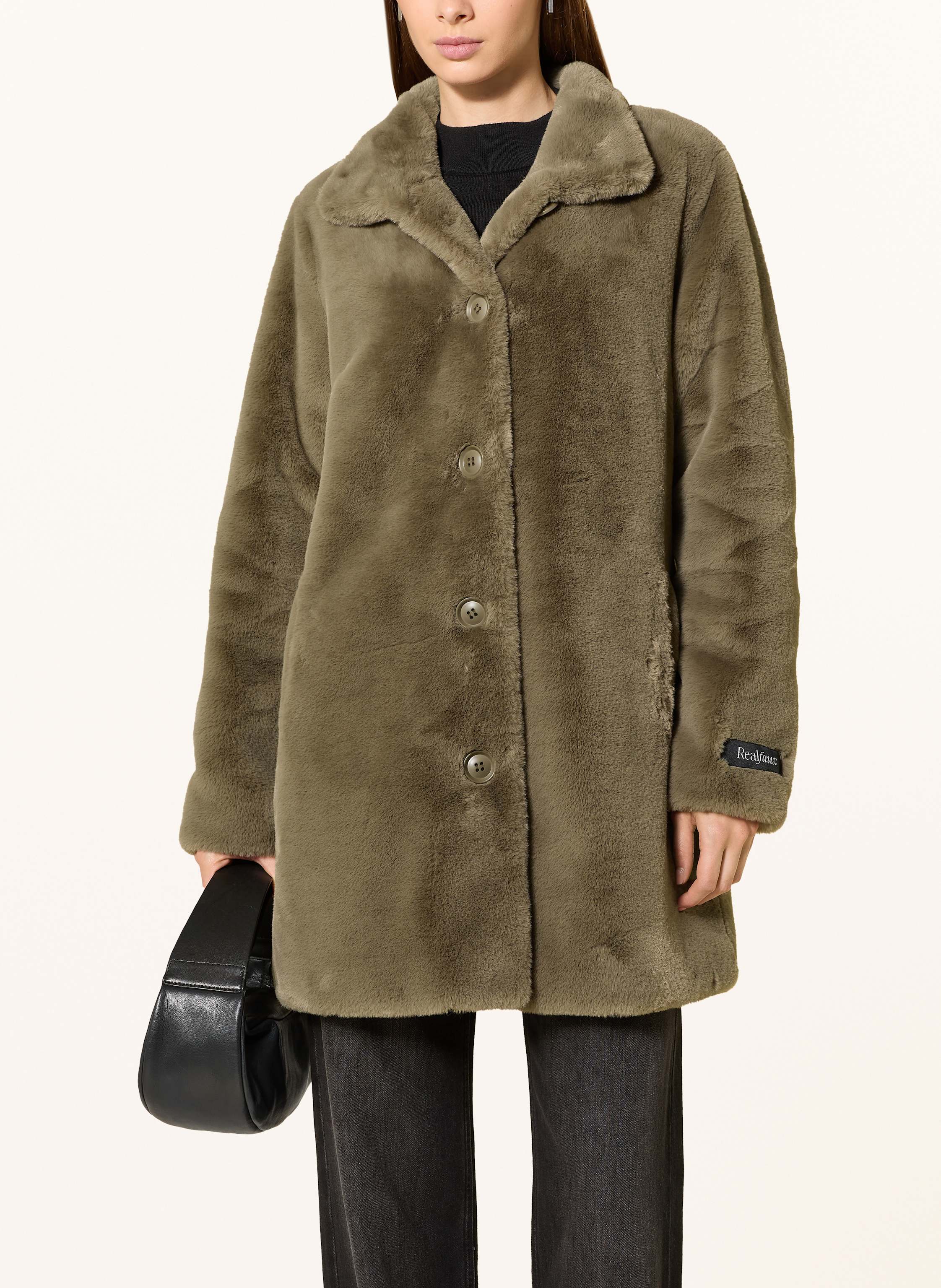 Thumbnail - Rino & Pelle Kunstpelz-Mantel Nonna gruen