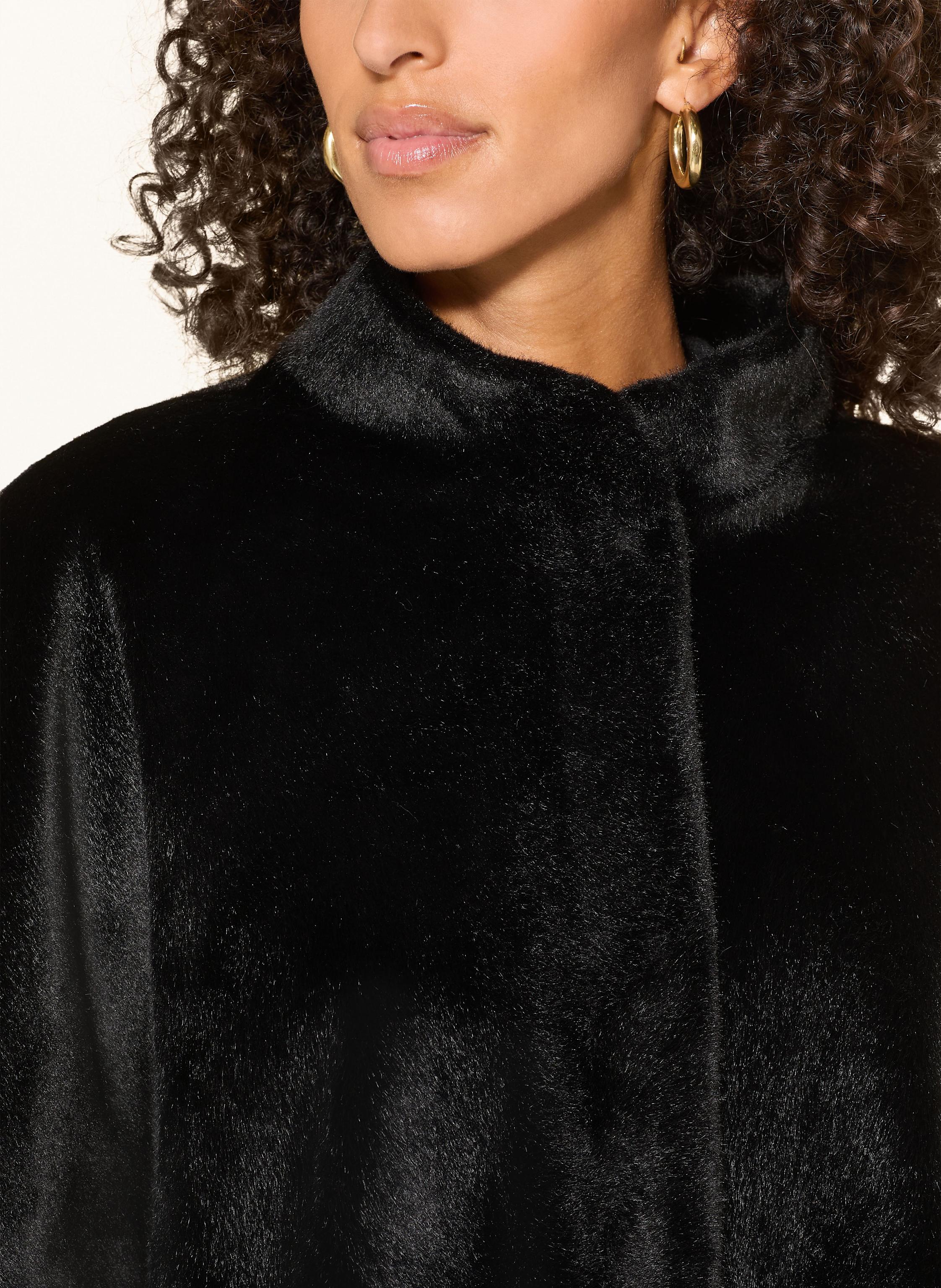 Thumbnail - Rino & Pelle Kunstpelz-Cape Dewi schwarz