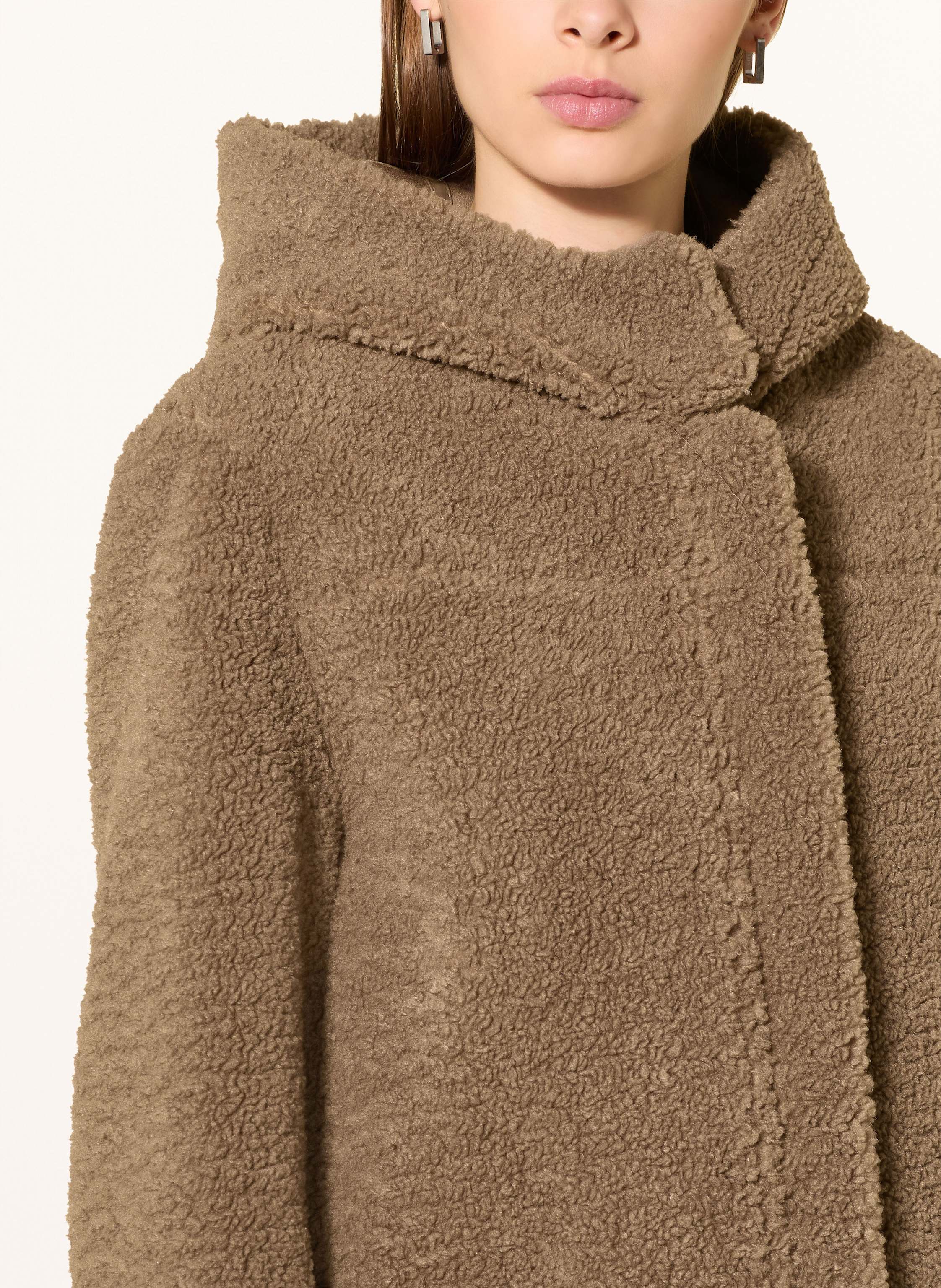 Thumbnail - Rino & Pelle Teddyfell-Mantel Alina Zum Wenden braun