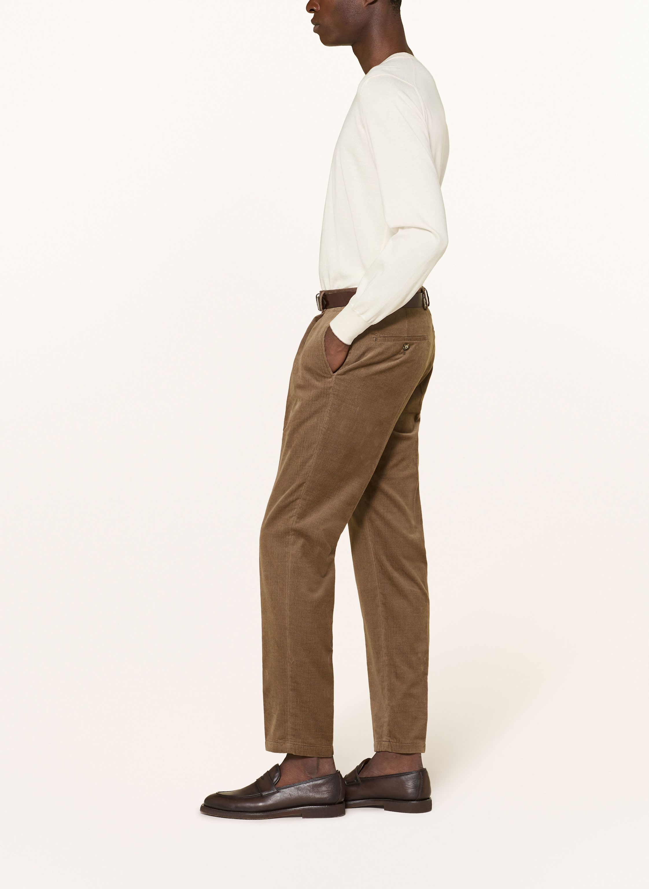 Thumbnail - Windsor. Anzughose Silvi Shaped Fit Aus Cord braun