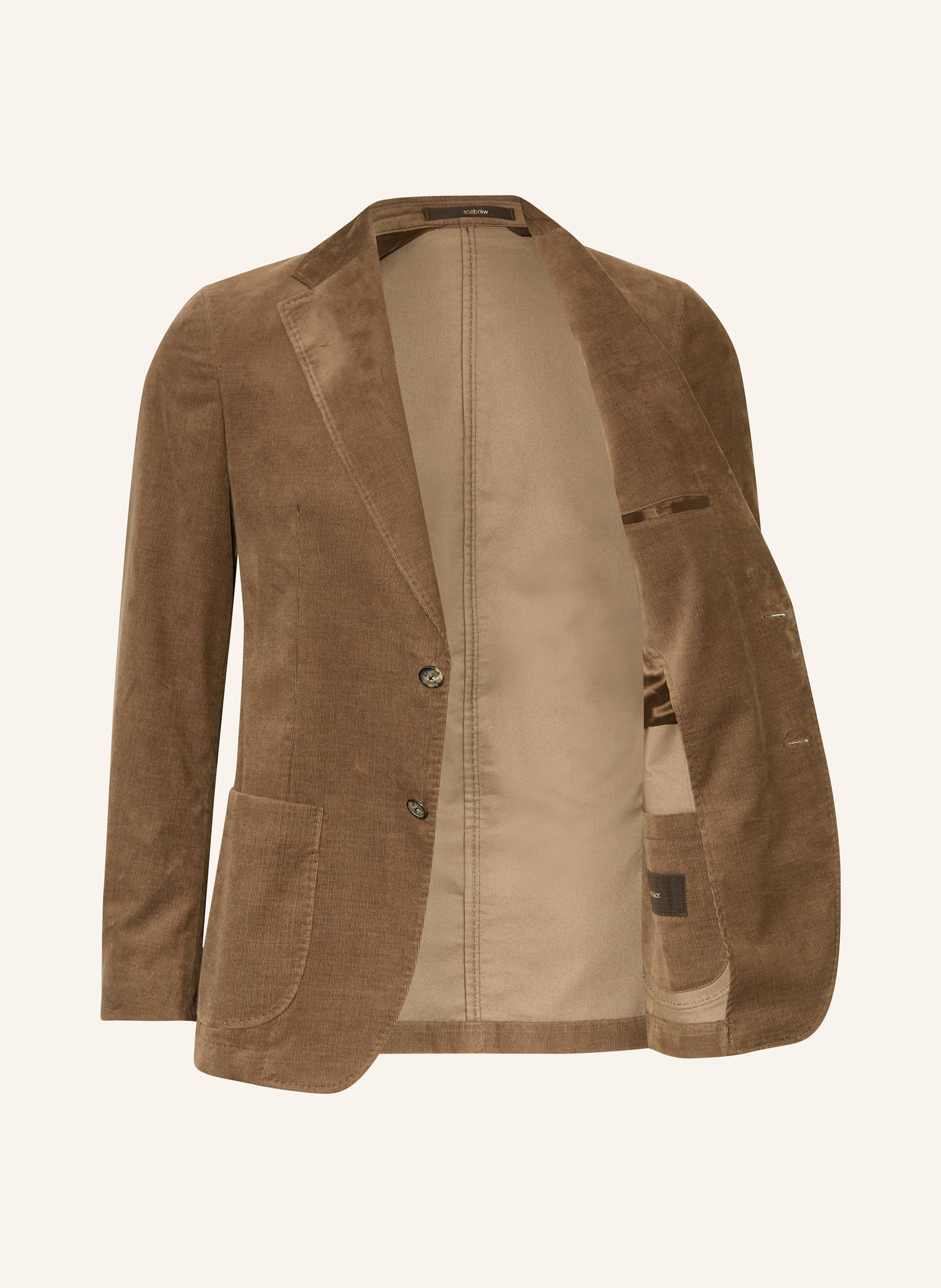 Thumbnail - Windsor. Anzugsakko Gio Shaped Fit Aus Cord braun