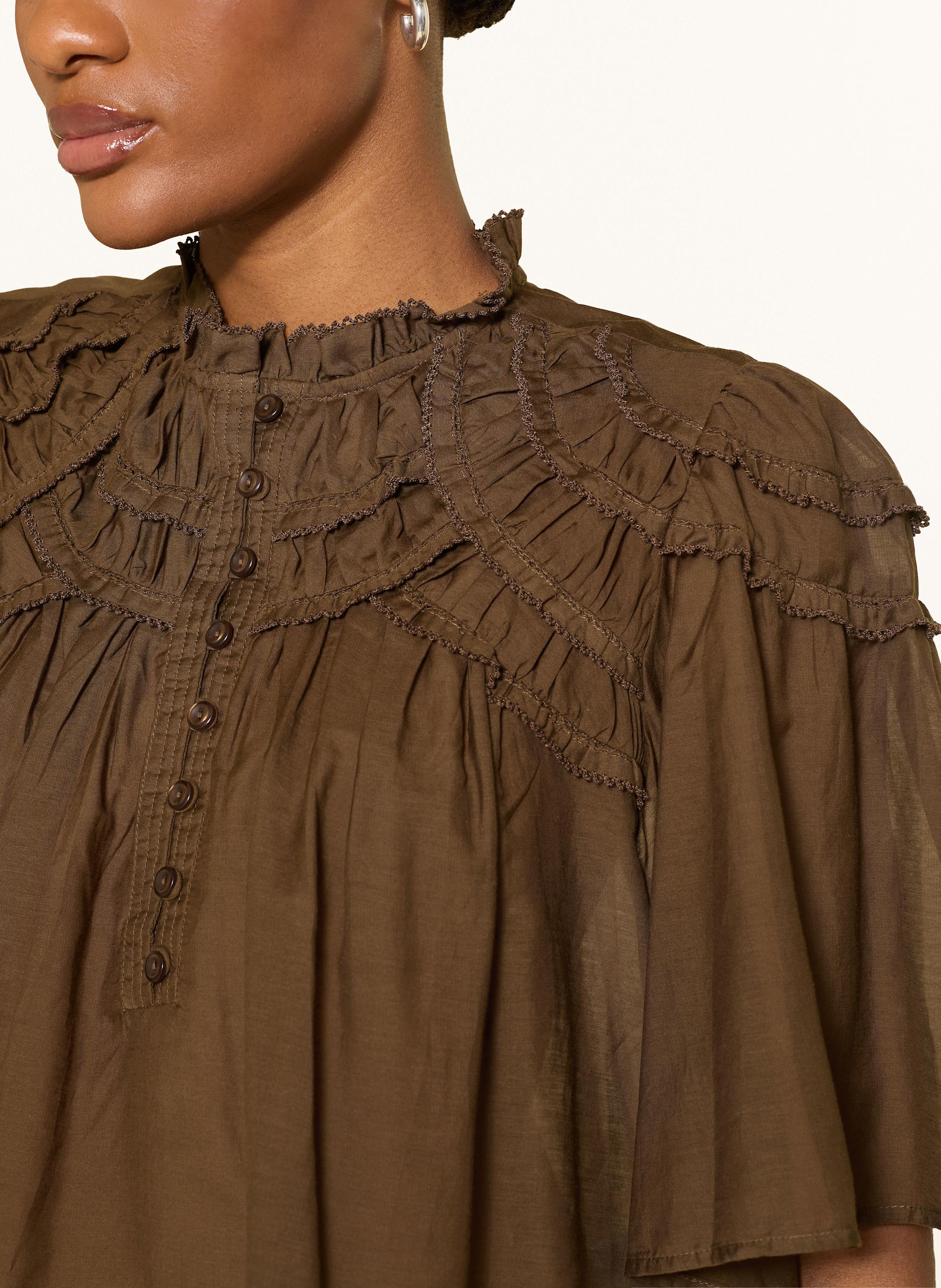 Thumbnail - Marant Étoile Blusenshirt Carmen Mit Rüschen gruen