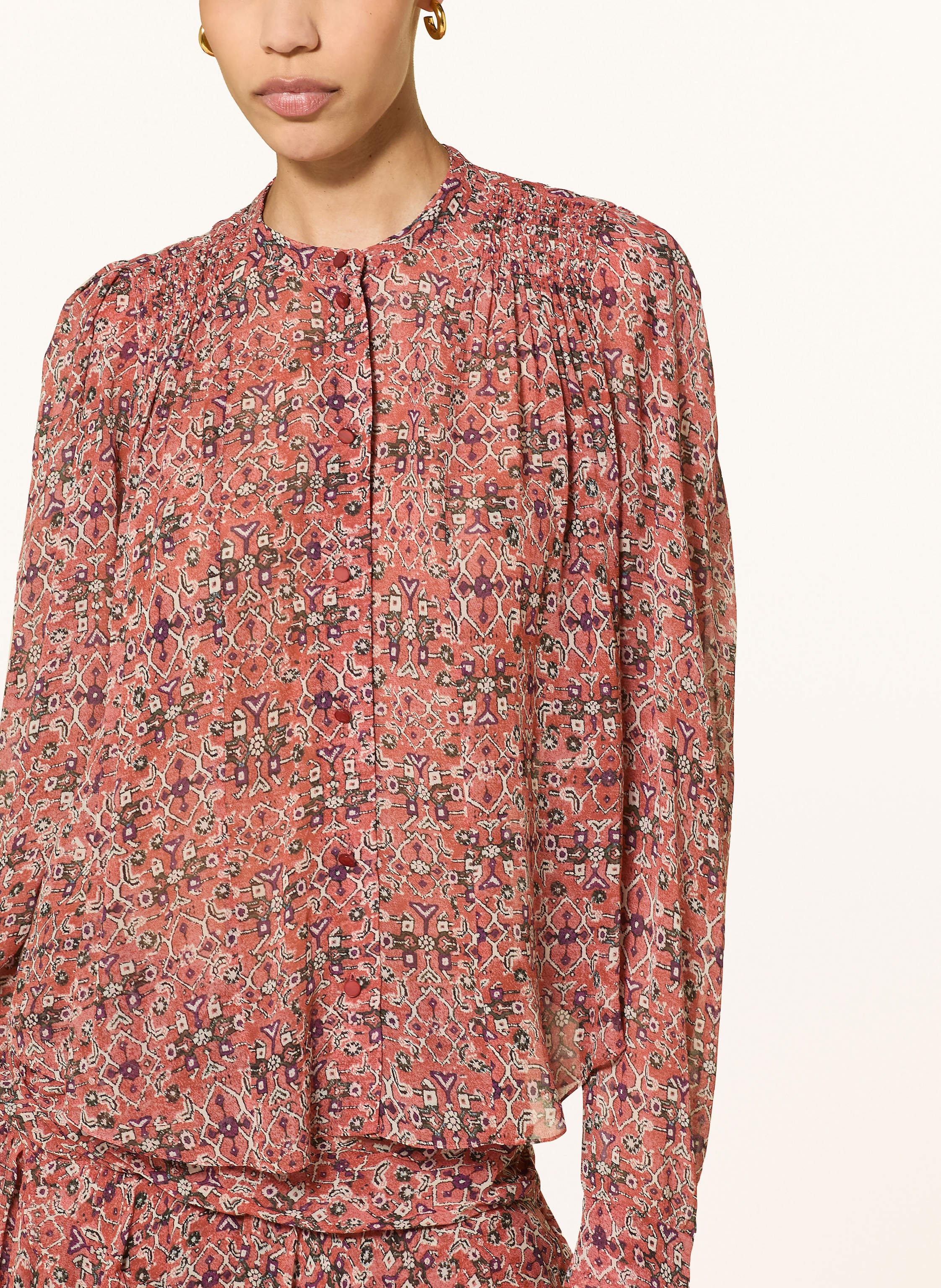 Thumbnail - Marant Étoile Bluse Noeline braun