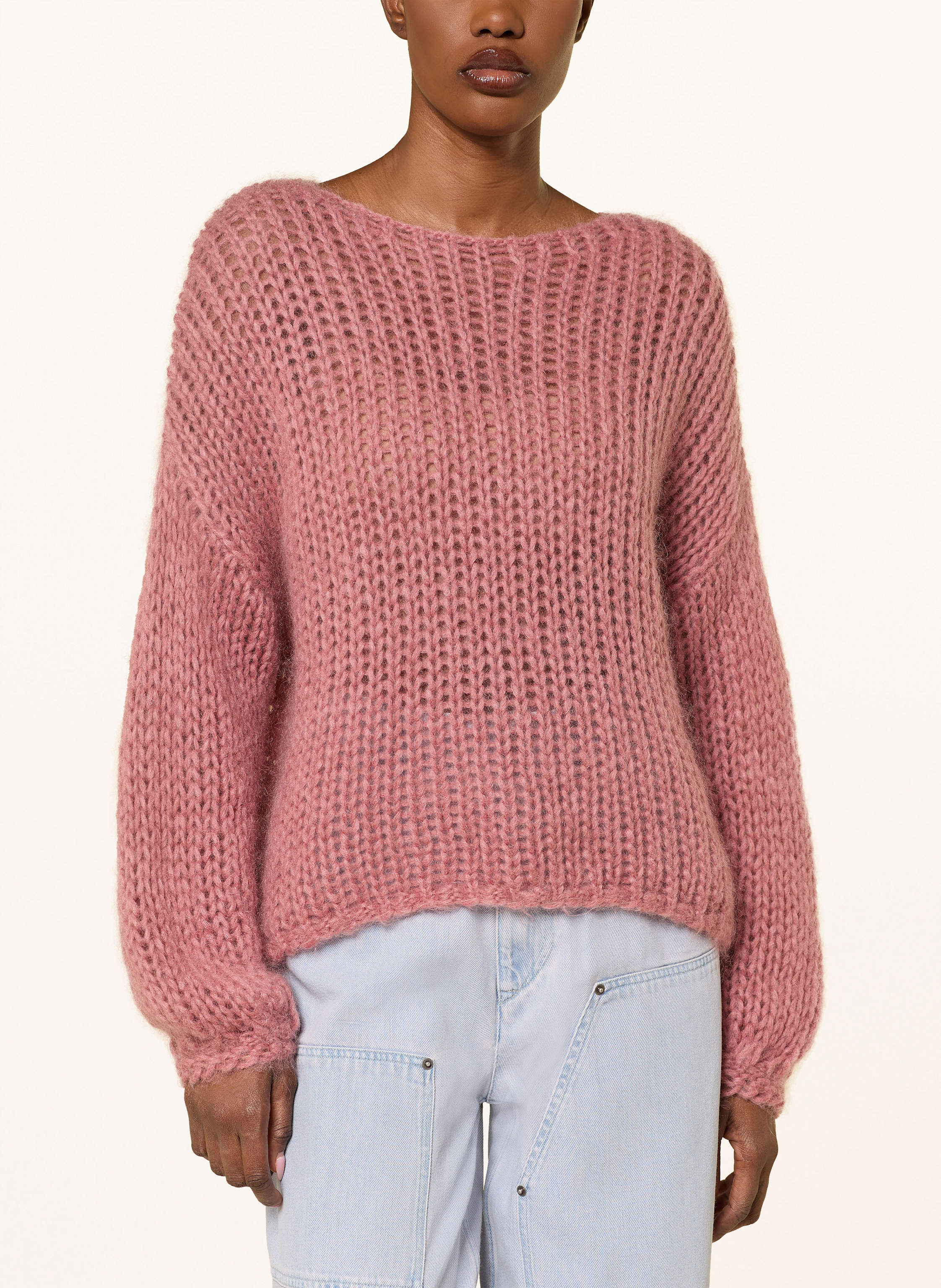 Thumbnail - Mrs & Hugs Pullover Mit Mohair rosa