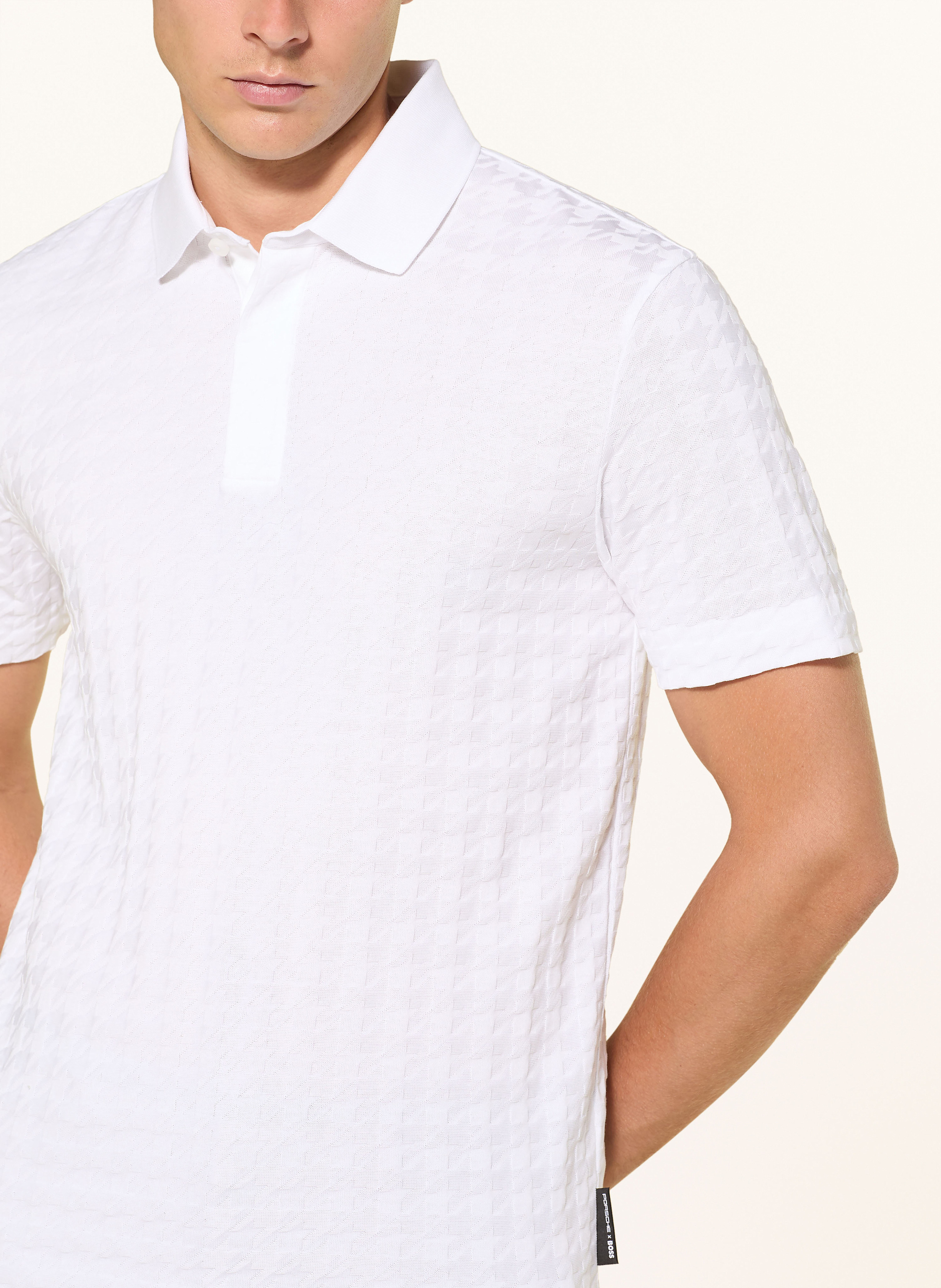 Thumbnail - Boss Strick-Poloshirt weiss